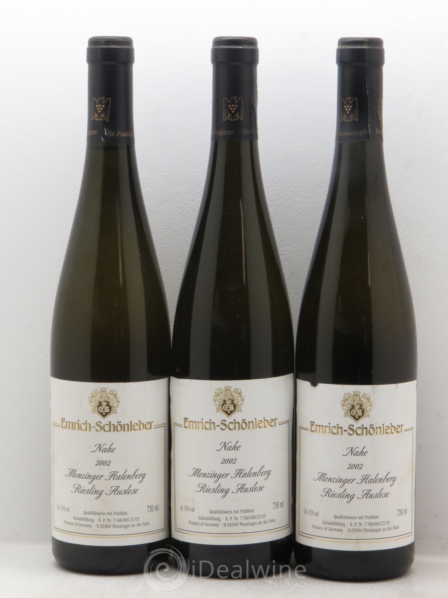 Riesling Schonleber Auslese Nahe 2002 - Lot of 3 bottles - 0