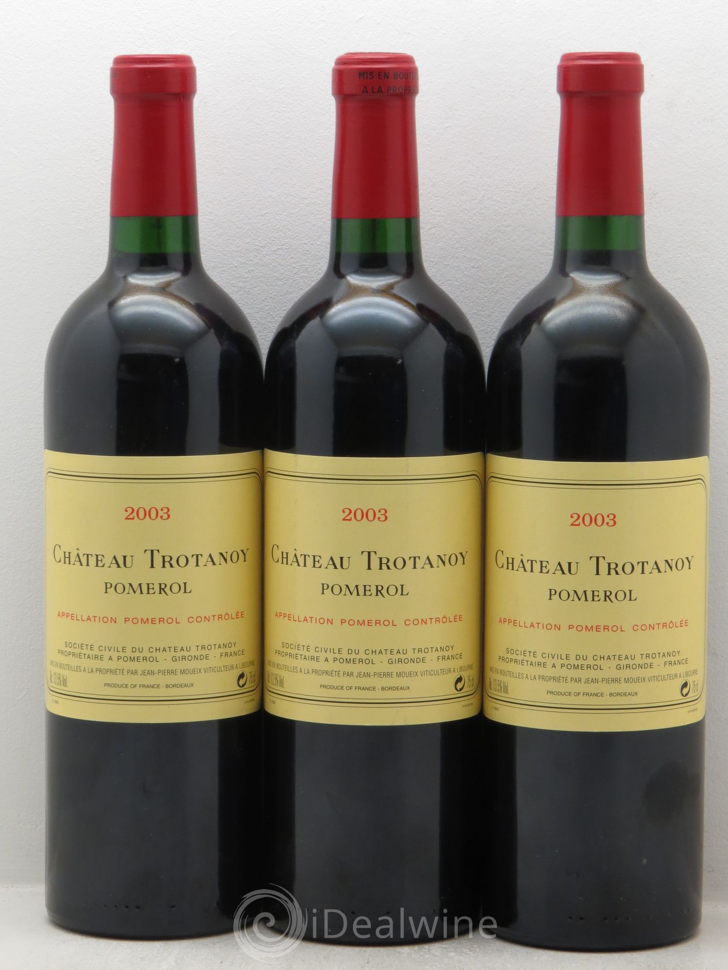 Château Trotanoy 2003 - Lot de 3 bouteilles - 0
