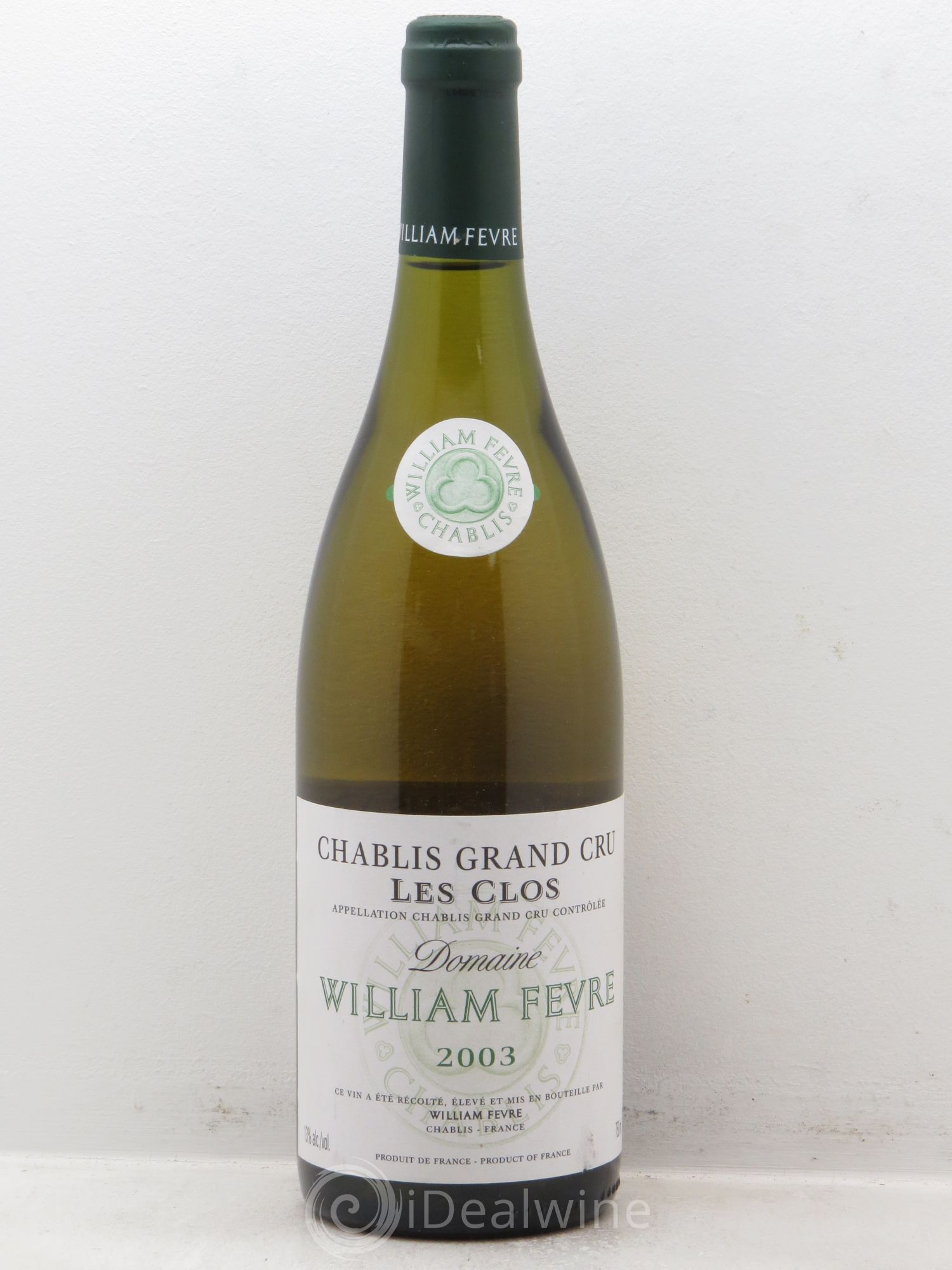 Chablis Grand Cru Les Clos William Fèvre 2003 - Lot de 6 bouteilles - 0