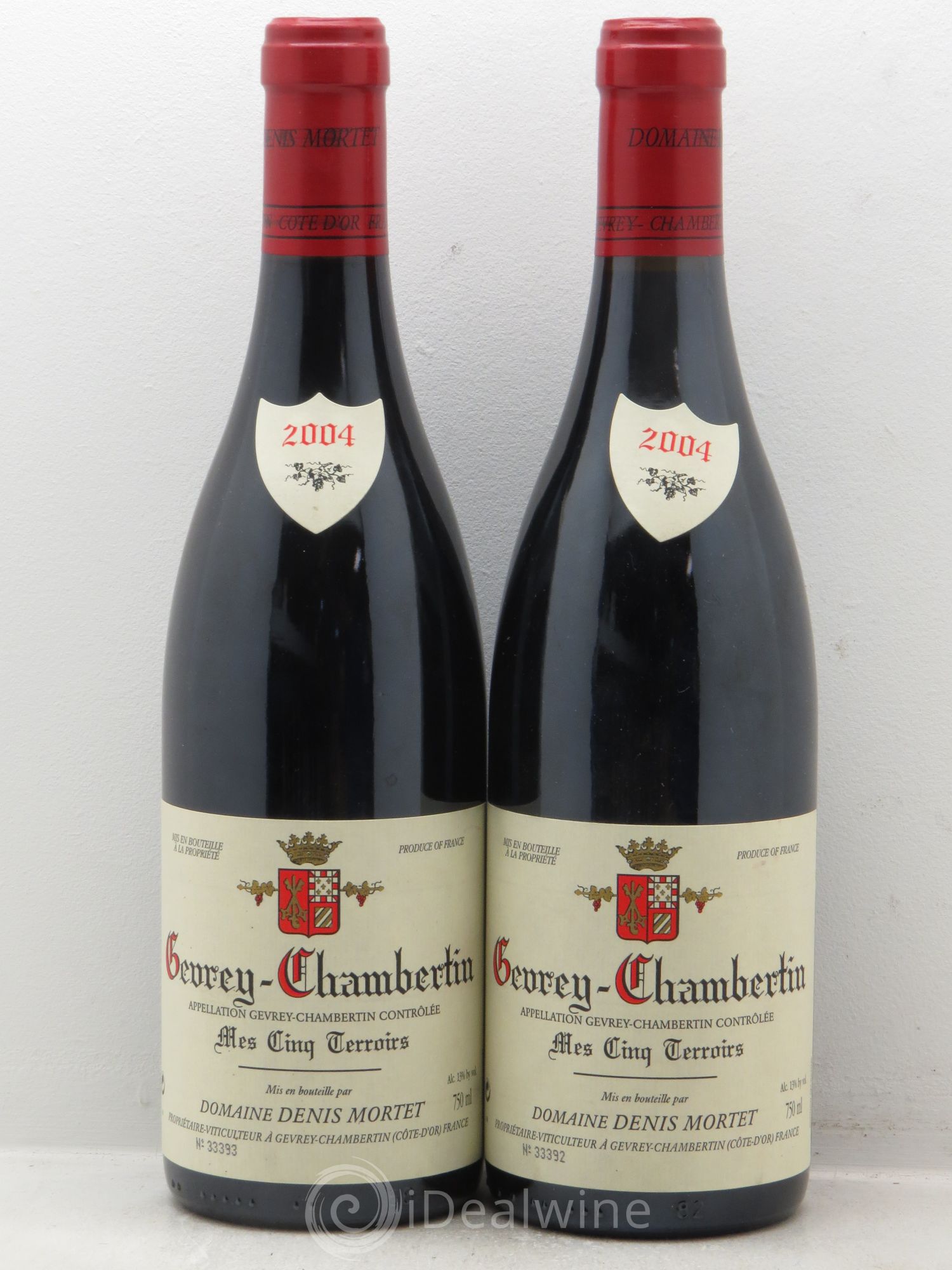 Gevrey-Chambertin Mes Cinq Terroirs Denis Mortet (Domaine) 2004 - Lot de 2 bouteilles - 0