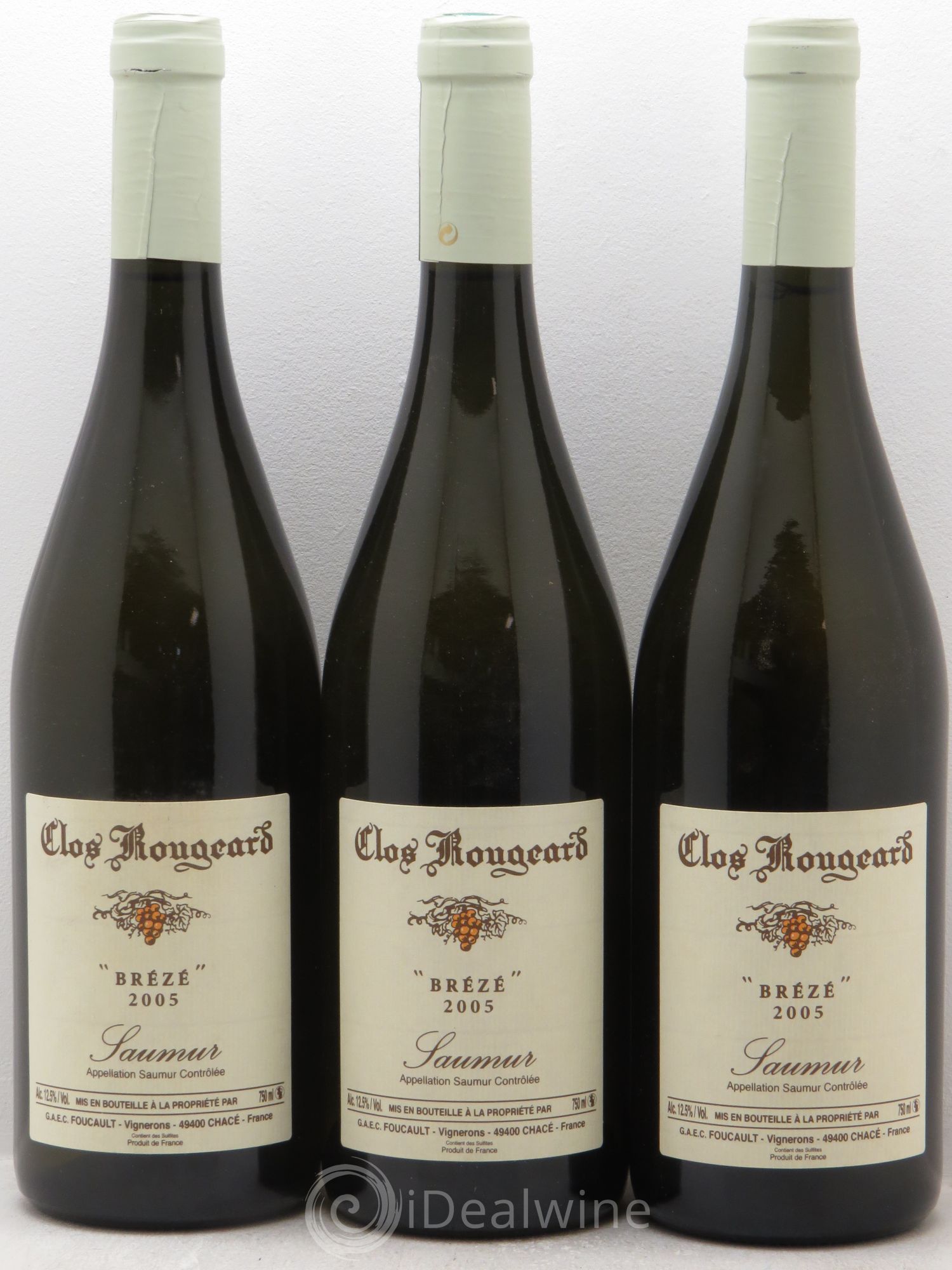 Saumur Brézé Clos Rougeard 2005 - Lot de 3 bouteilles - 0