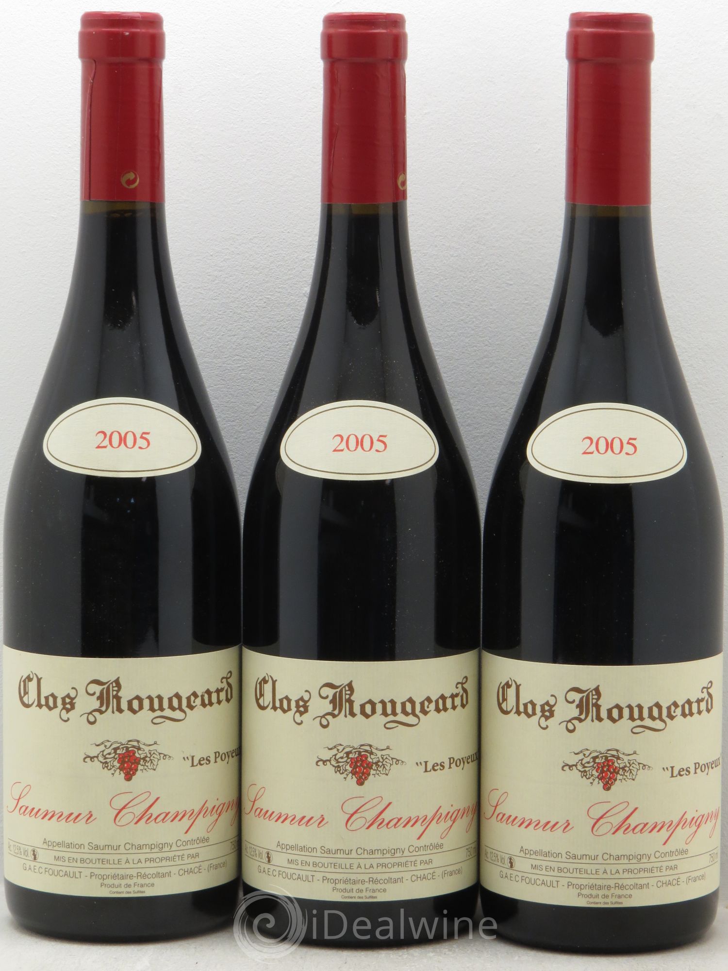 Saumur-Champigny Les Poyeux Clos Rougeard 2005 - Lot de 3 bouteilles - 0