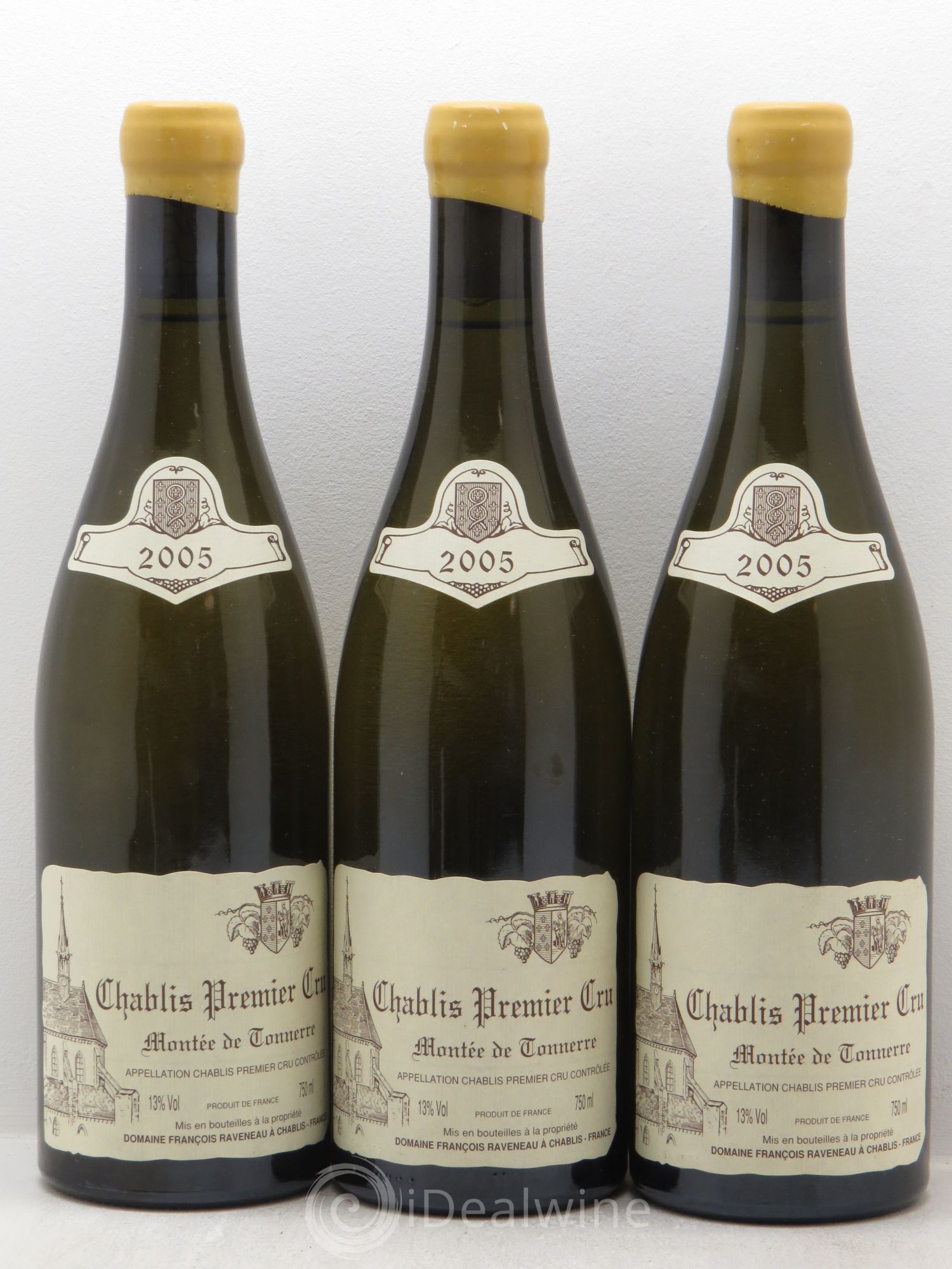 Chablis 1er Cru Montée de Tonnerre Raveneau (Domaine) 2005 - Lot de 3 bouteilles - 0