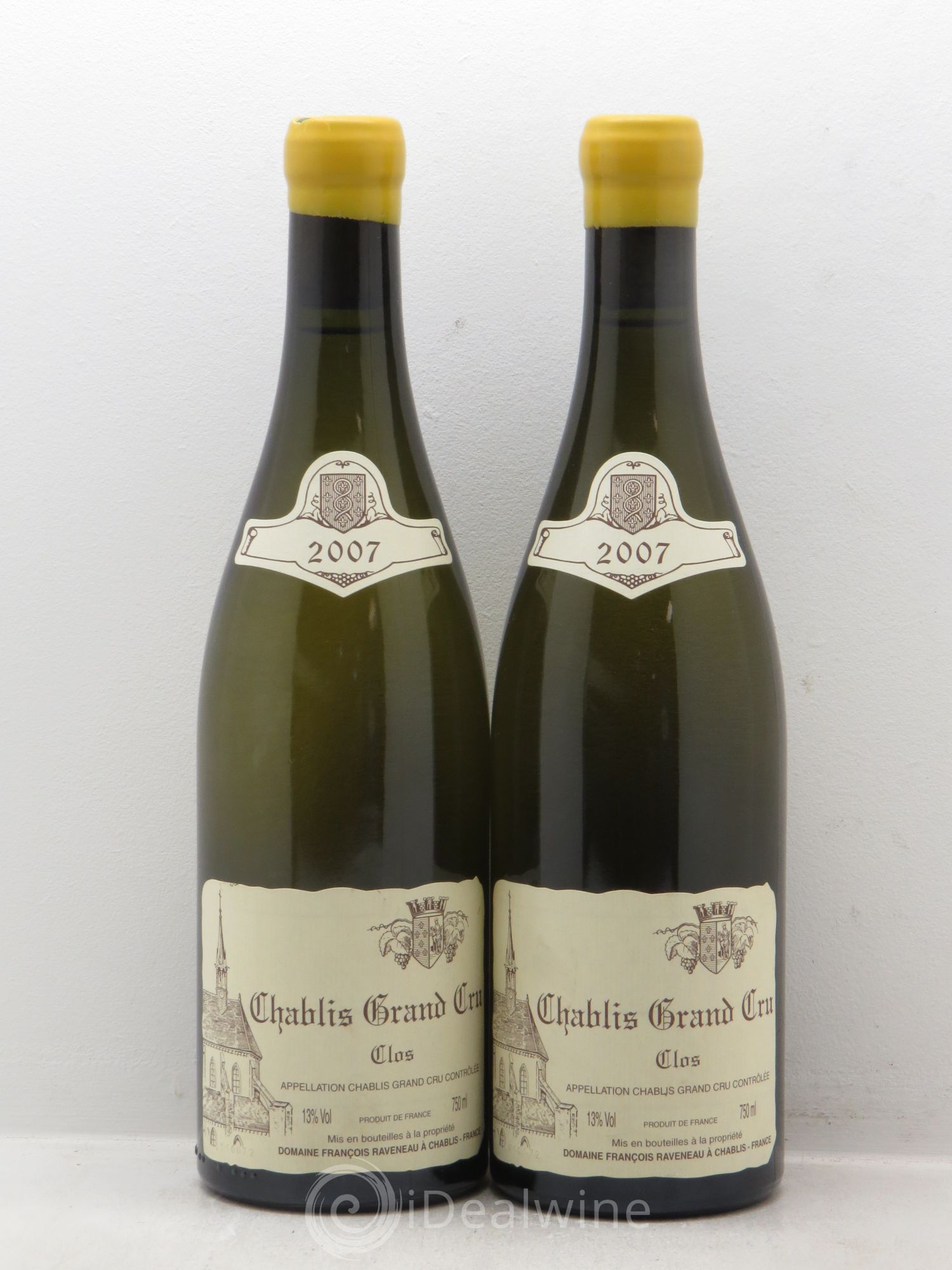 Chablis Grand Cru Clos Raveneau (Domaine) 2007 - Lot de 2 bouteilles - 0