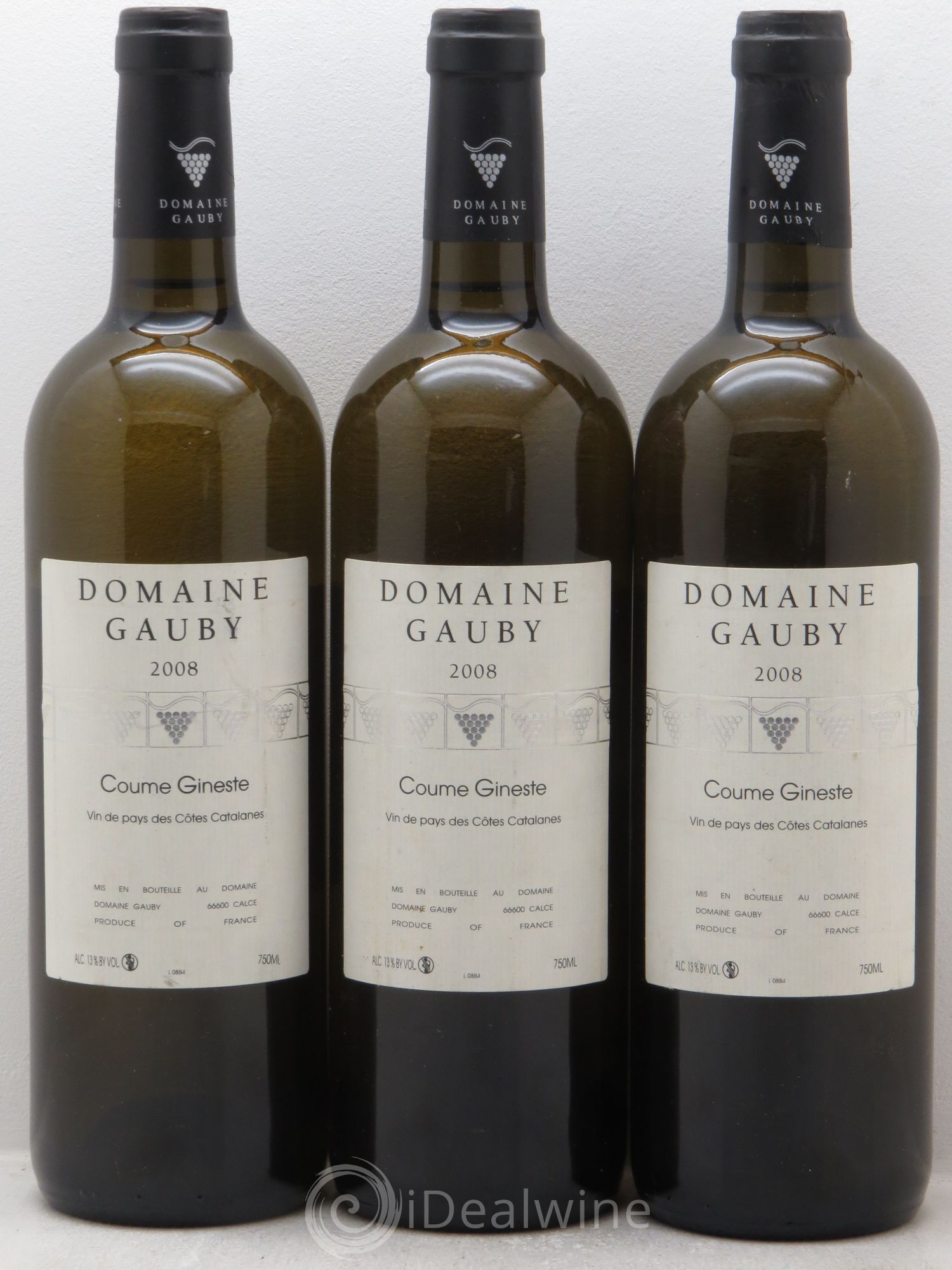 Côtes Catalanes Coume Gineste Gauby (Domaine) 2008 - Lot de 3 bouteilles - 0