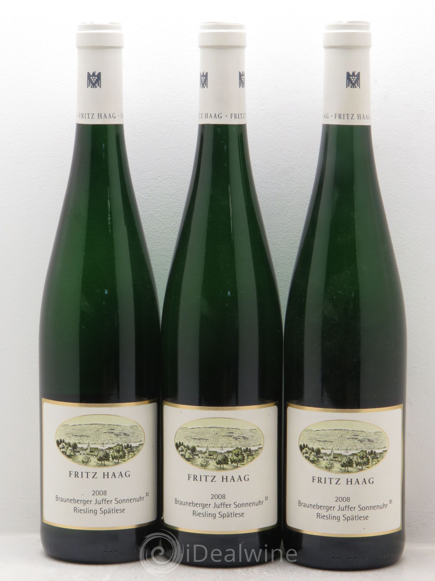Allemagne Rheingau Fritz Haag Brauneberger sonnenurh spatlese 2008 - Posten von 3 Flaschen - 0