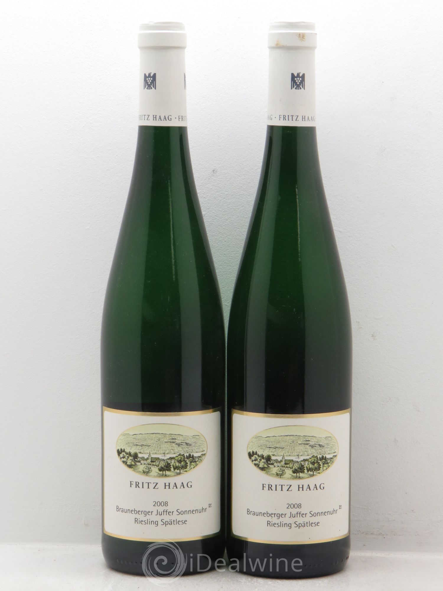 Allemagne Rheingau Fritz Haag Brauneberger sonnenurh spatlese 2008 - Posten von 2 Flaschen - 0