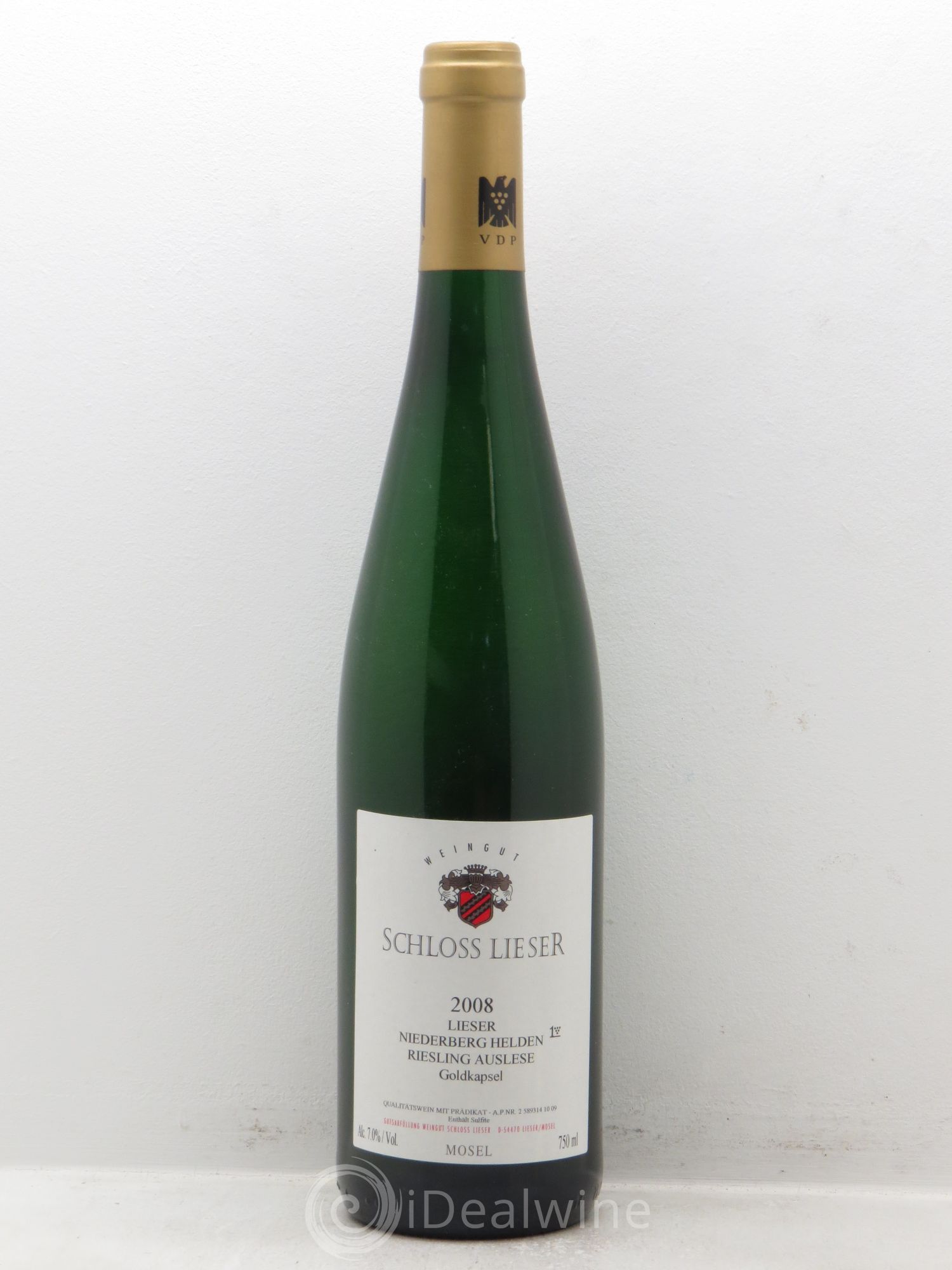 Allemagne Rheingau Schloss Lieser Niederberg Helden 1er Auslese Goldkapsel 2008 - Posten von 1 Flasche - 0