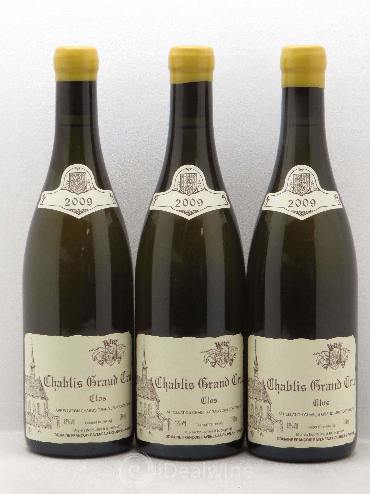 Chablis Grand Cru Clos Raveneau (Domaine) 2009 - Lot de 3 bouteilles - 0
