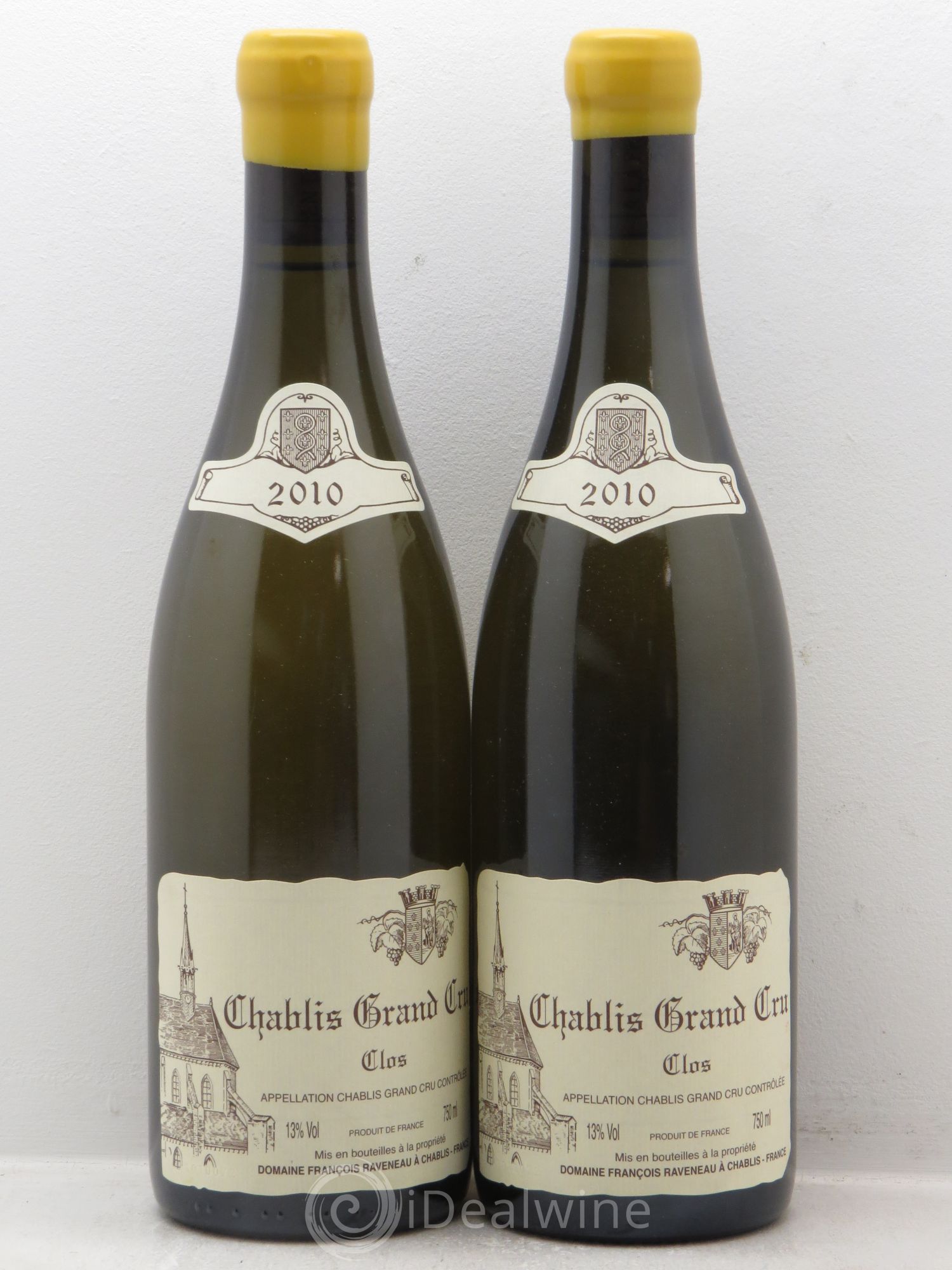 Chablis Grand Cru Clos Raveneau (Domaine) 2010 - Lot de 2 bouteilles - 0