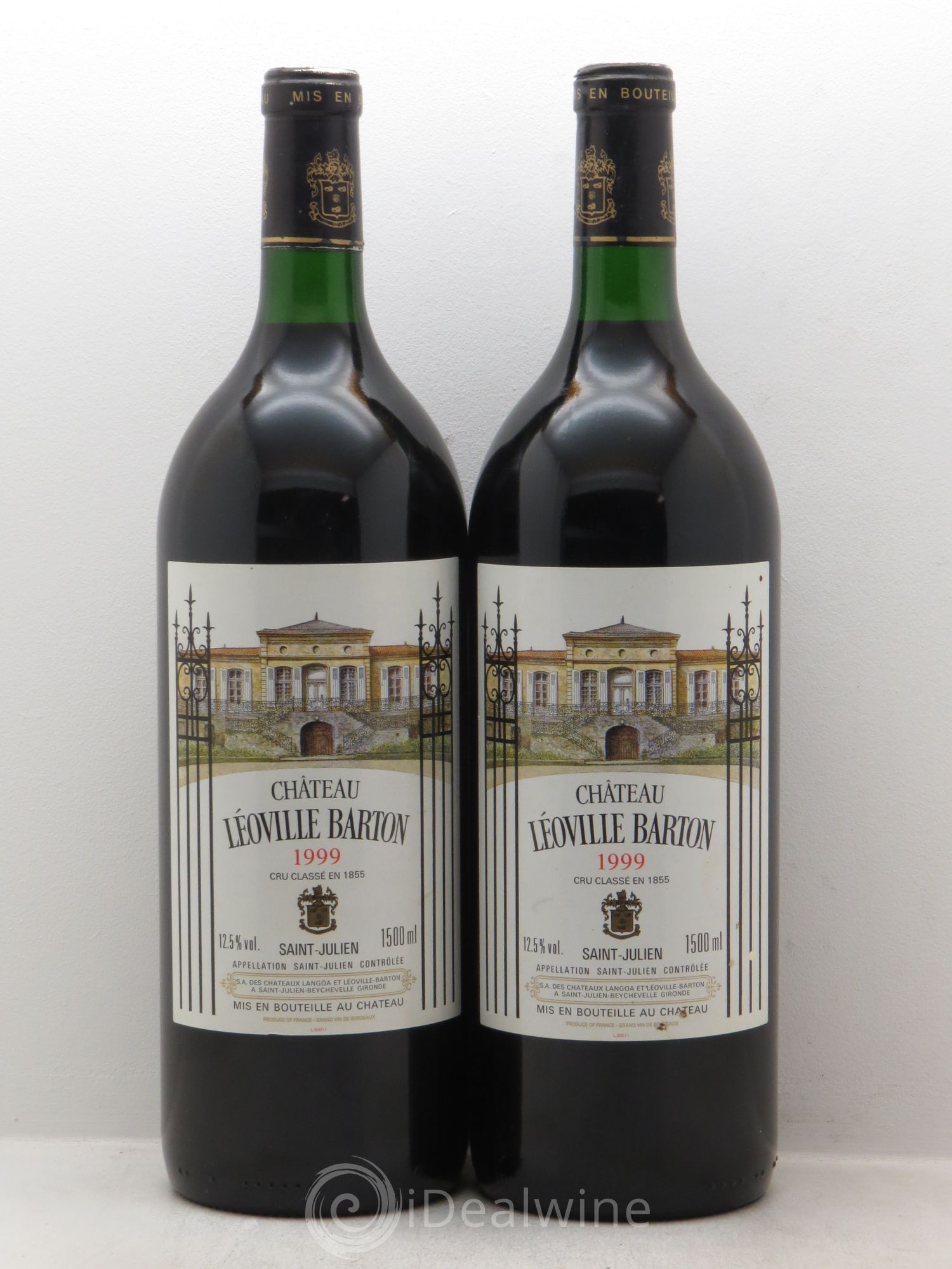 Château Léoville Barton 2ème Grand Cru Classé 1999 - Lot de 2 magnums - 0
