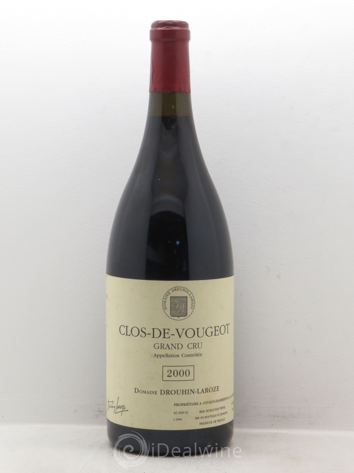 Clos de Vougeot Grand Cru Domaine Drouhin-Laroze 2000 - Lot de 1 magnum - 0