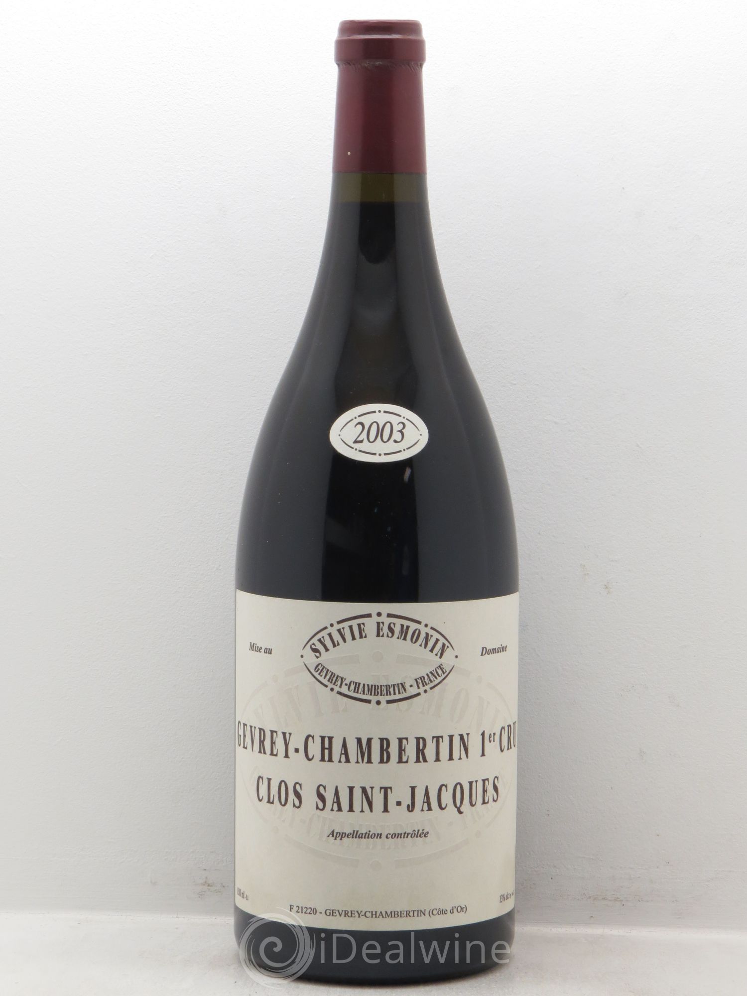 Gevrey-Chambertin 1er Cru Clos Saint Jacques Sylvie Esmonin 2003 - Lot de 1 magnum - 0