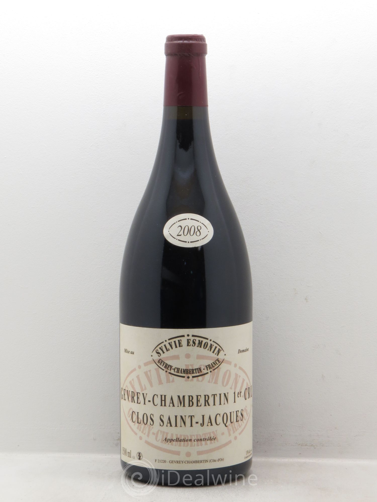 Gevrey-Chambertin 1er Cru Clos Saint Jacques Sylvie Esmonin 2008 - Lot de 1 magnum - 0