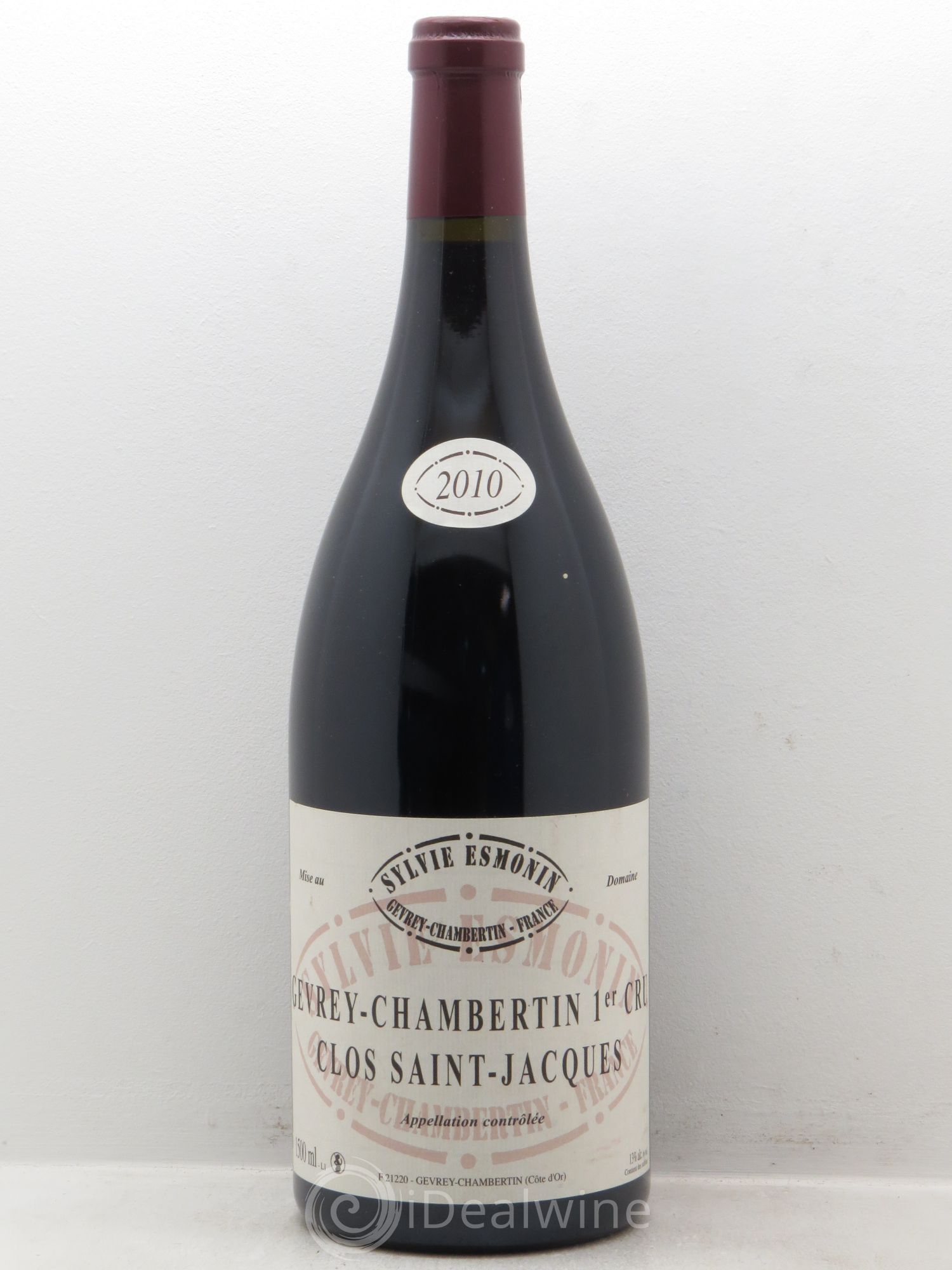Gevrey-Chambertin 1er Cru Clos Saint Jacques Sylvie Esmonin 2010 - Lot de 1 magnum - 0
