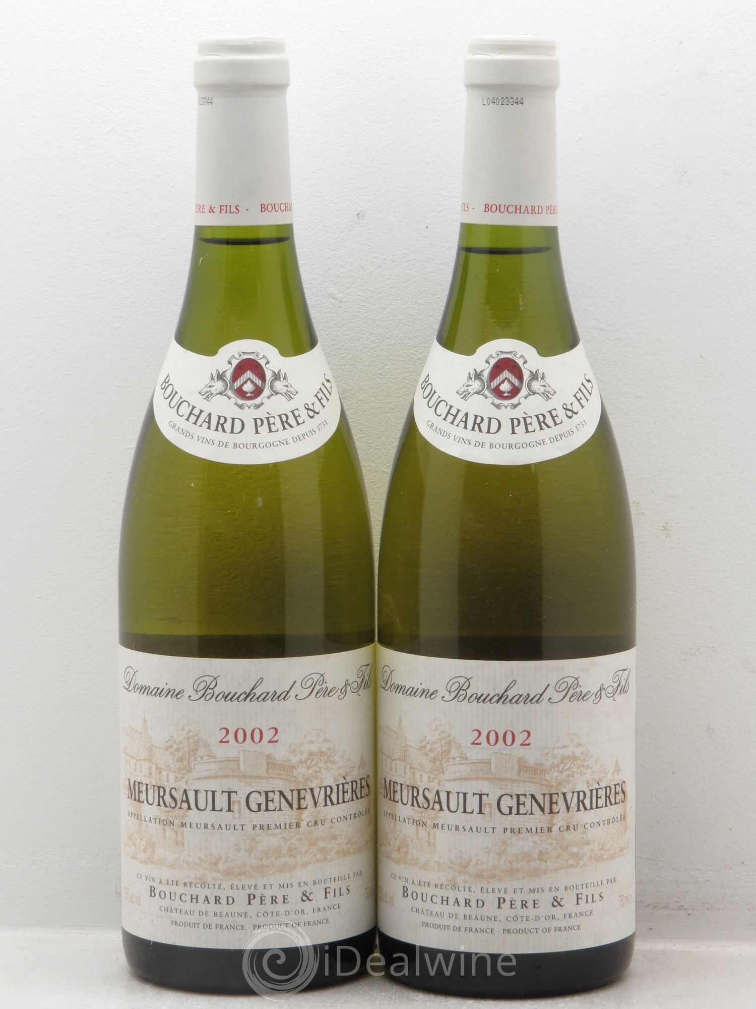 Meursault 1er Cru Genevrières Bouchard Père & Fils 2002 - Lot de 2 bouteilles - 0