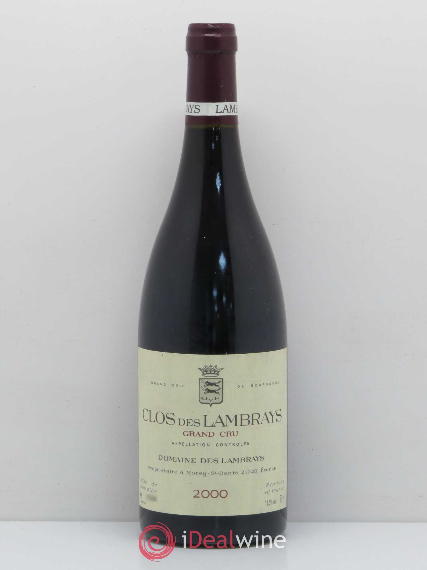 Clos des Lambrays Grand Cru Domaine des Lambrays 2000 - Lot de 1 bouteille - 0