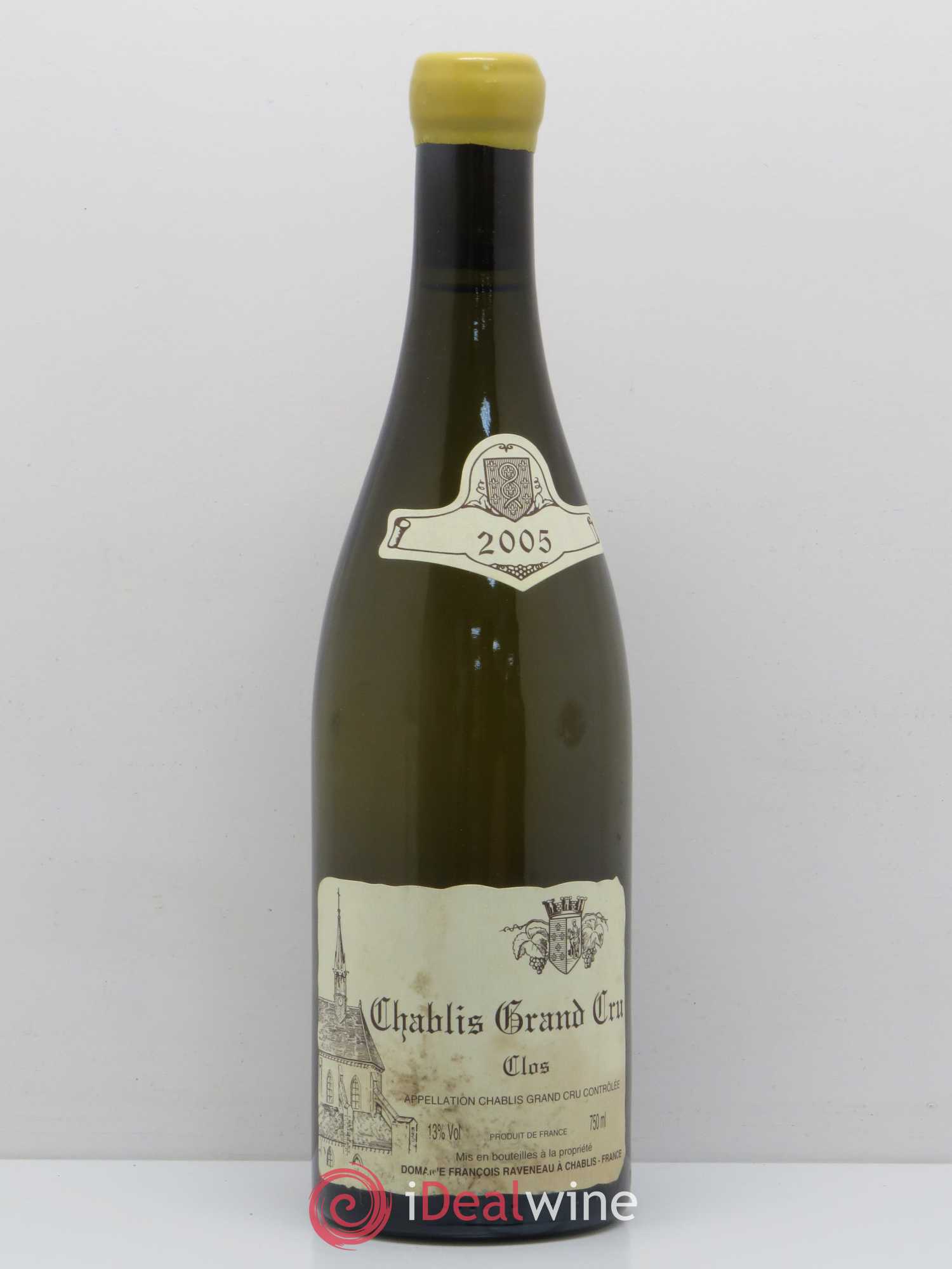 Chablis Grand Cru Clos Raveneau (Domaine) 2005 - Lot de 1 bouteille - 0