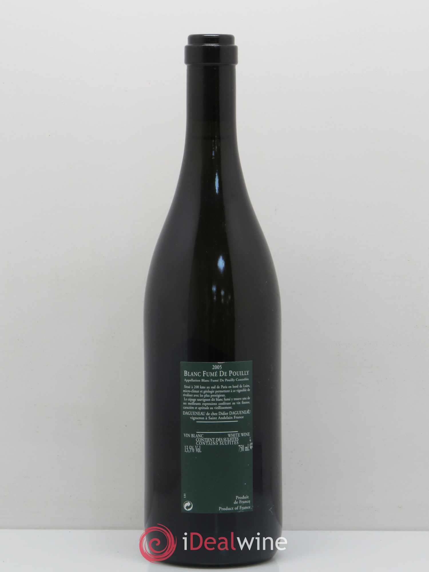 Vin de France (anciennement Pouilly-Fumé) Silex Dagueneau (Domaine Didier - Louis-Benjamin) 2005 - Lot de 1 bouteille - 1