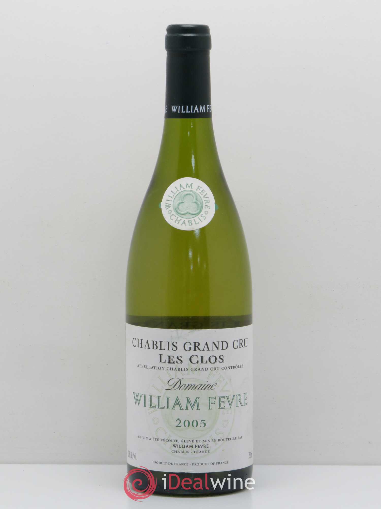 Chablis Grand Cru Les Clos William Fèvre 2005 - Lot de 1 bouteille - 0