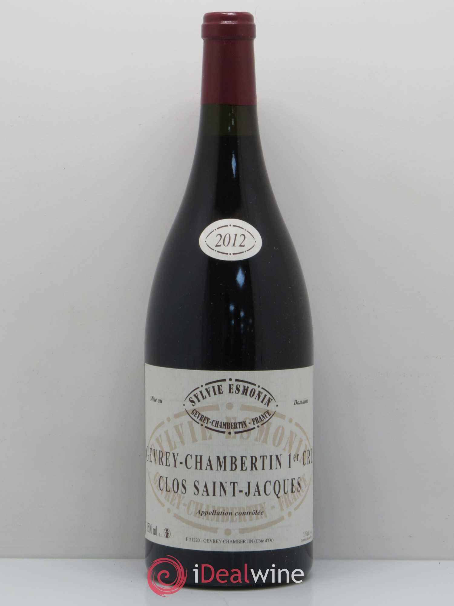 Gevrey-Chambertin 1er Cru Clos Saint Jacques Sylvie Esmonin 2012 - Lot de 1 magnum - 0