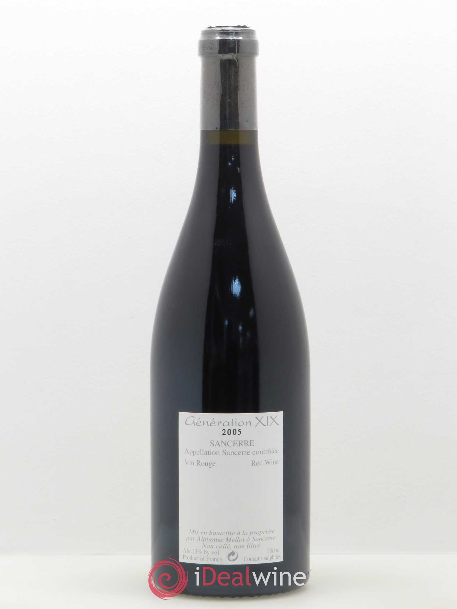 Sancerre Génération XIX Alphonse Mellot 2005 - Lot de 1 bouteille - 1