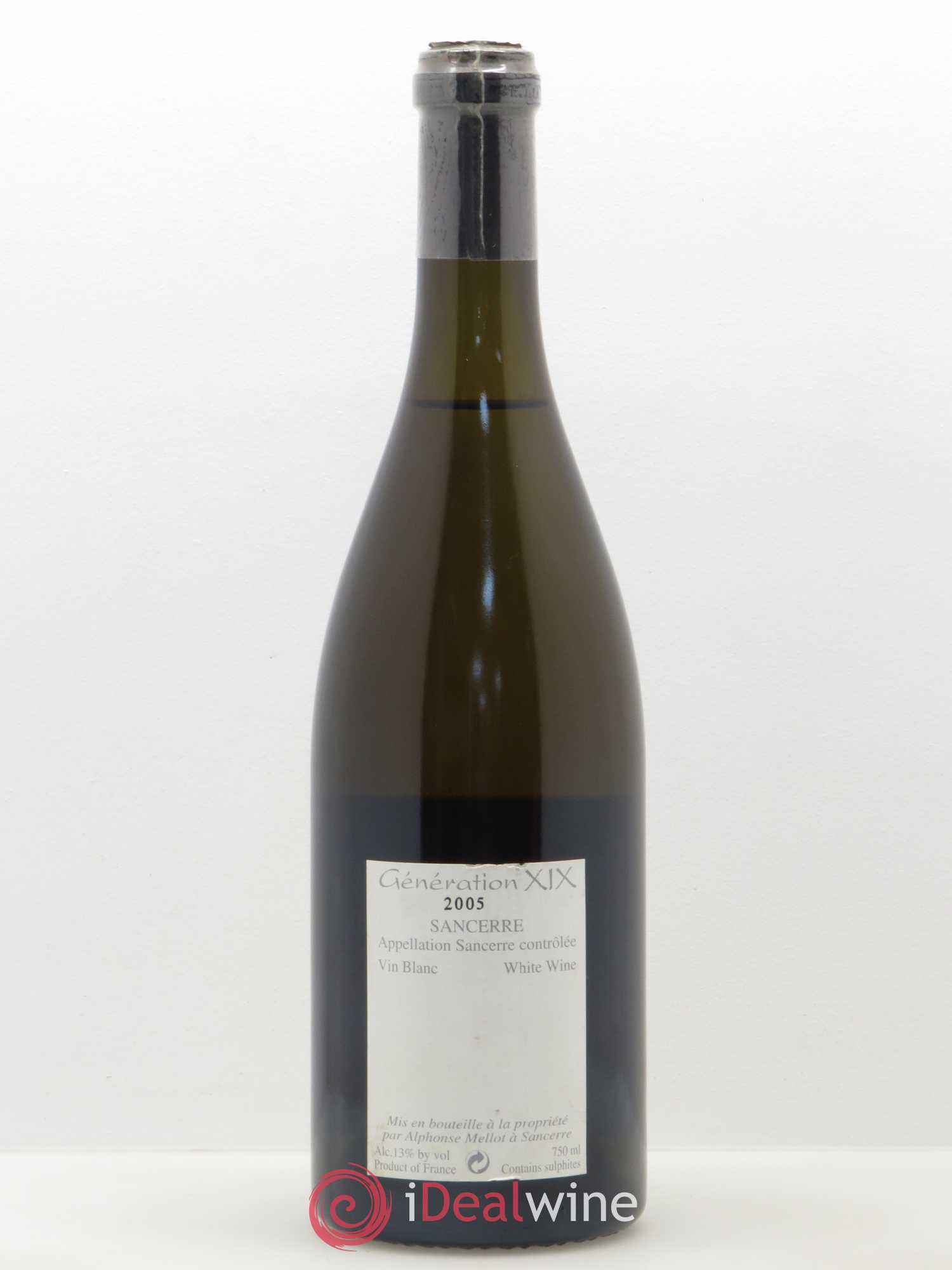 Sancerre Génération XIX Alphonse Mellot 2005 - Lot de 1 bouteille - 1