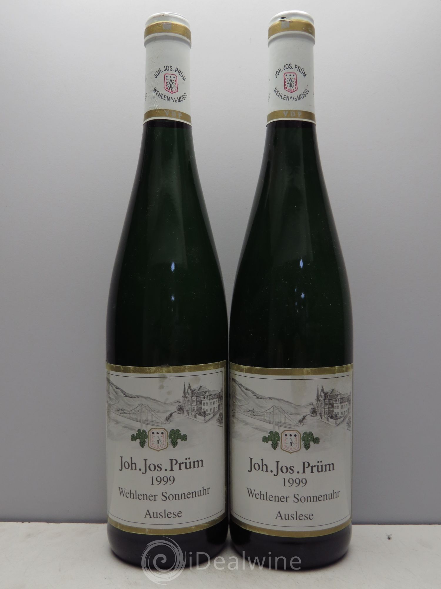 Allemagne Rheingau J.J Prüm Wehlner Sonnenuhr Auslese 1999 - Posten von 2 Flaschen - 0