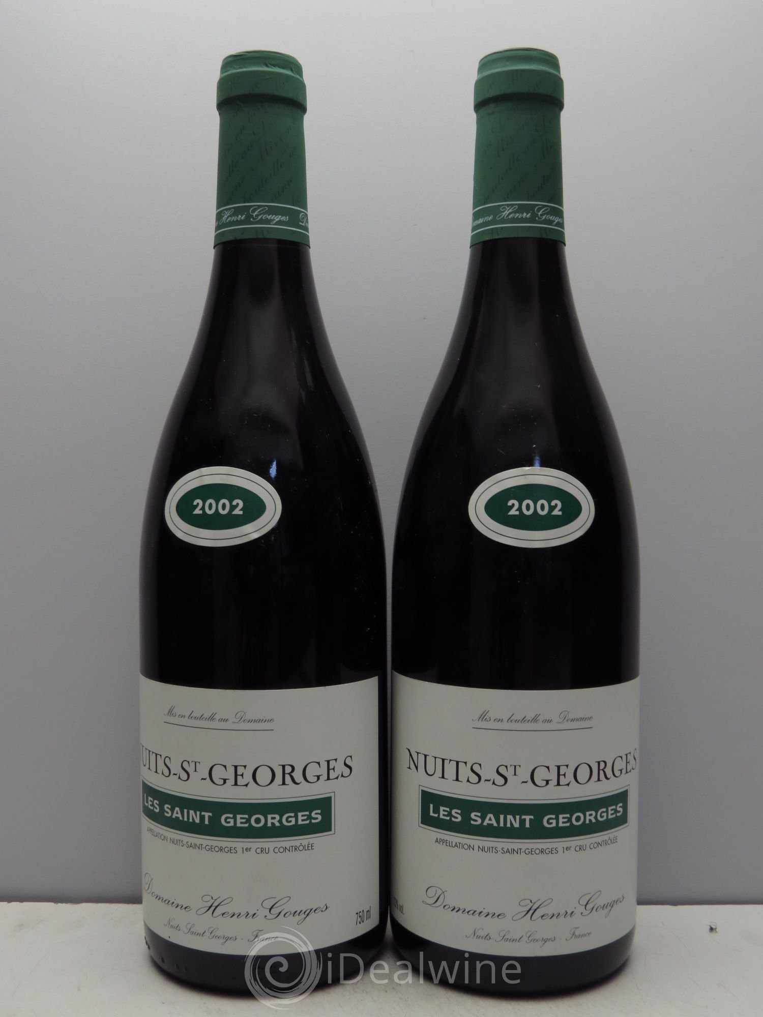 Nuits-Saint-Georges 1er Cru Les Saints Georges Henri Gouges 2002 - Lot de 2 bouteilles - 0