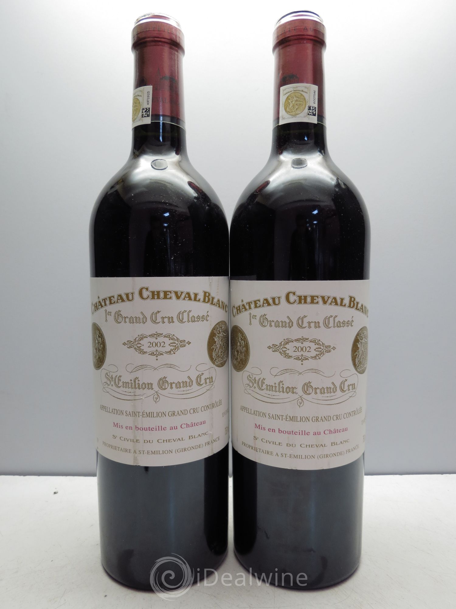 Château Cheval Blanc 1er Grand Cru Classé A 2002 - Lot de 2 bouteilles - 0