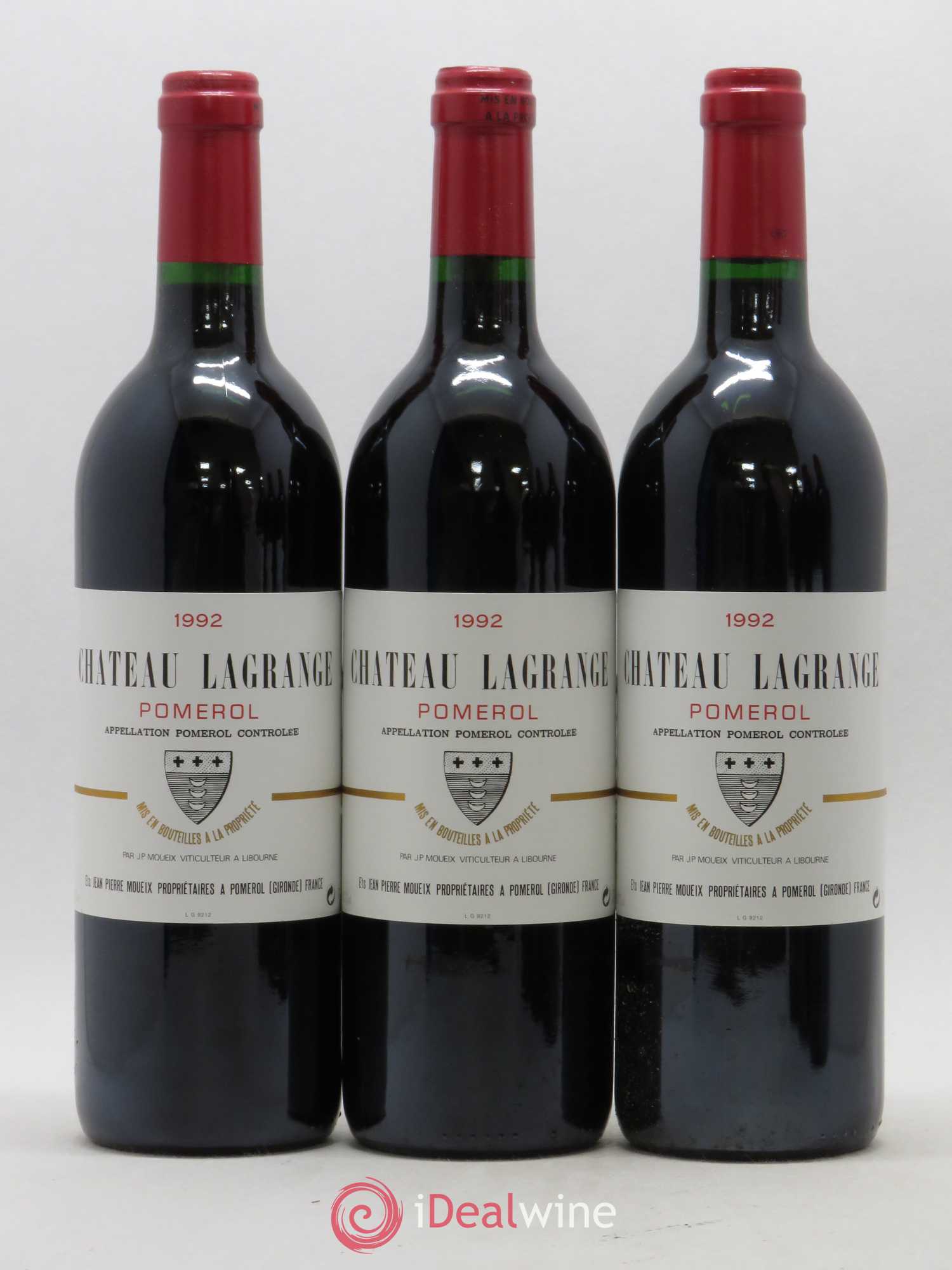 Château Lagrange à Pomerol 1992 - Lot de 6 bouteilles - 1