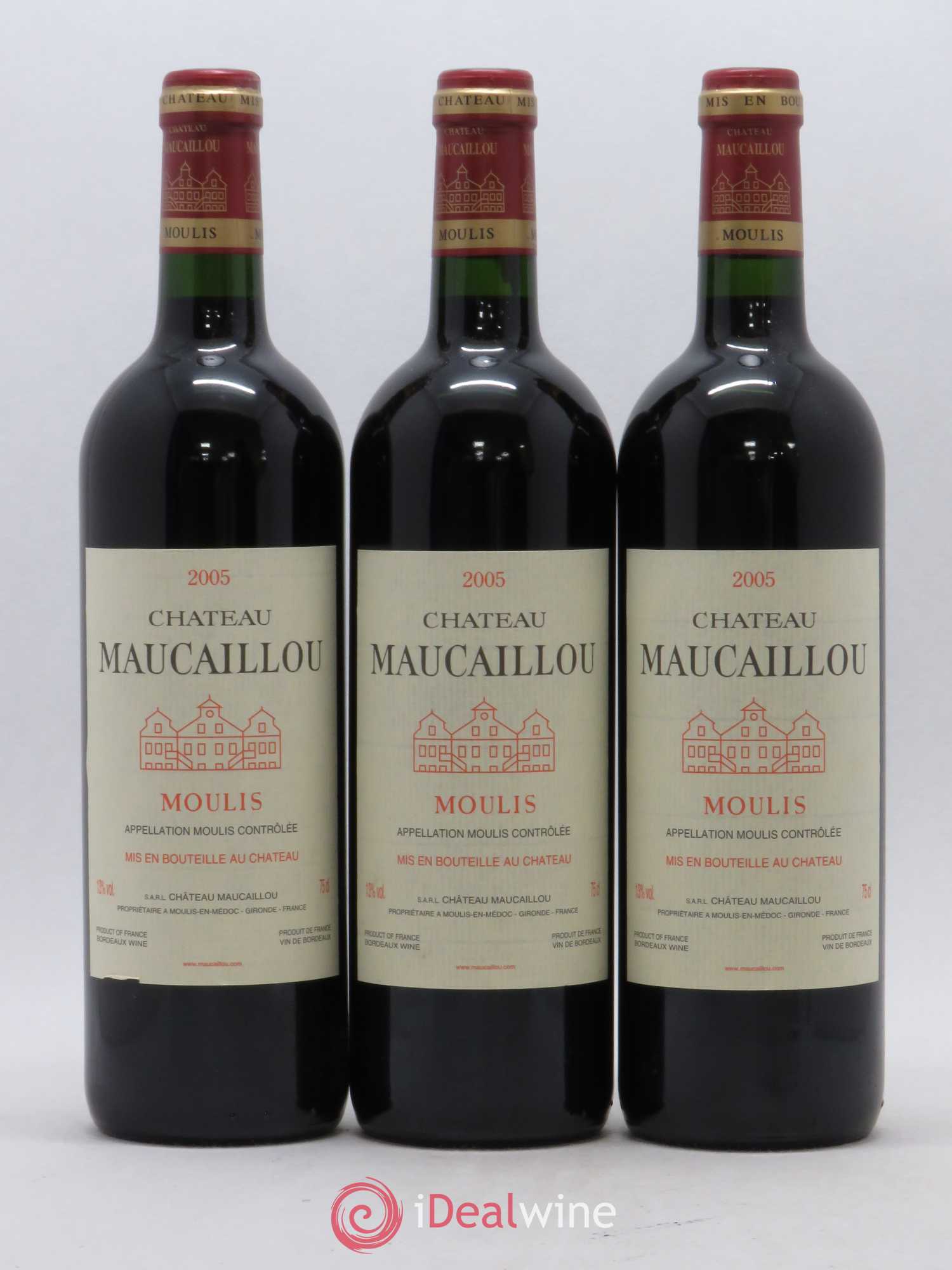Château Maucaillou 2005 - Lot de 3 bouteilles - 0