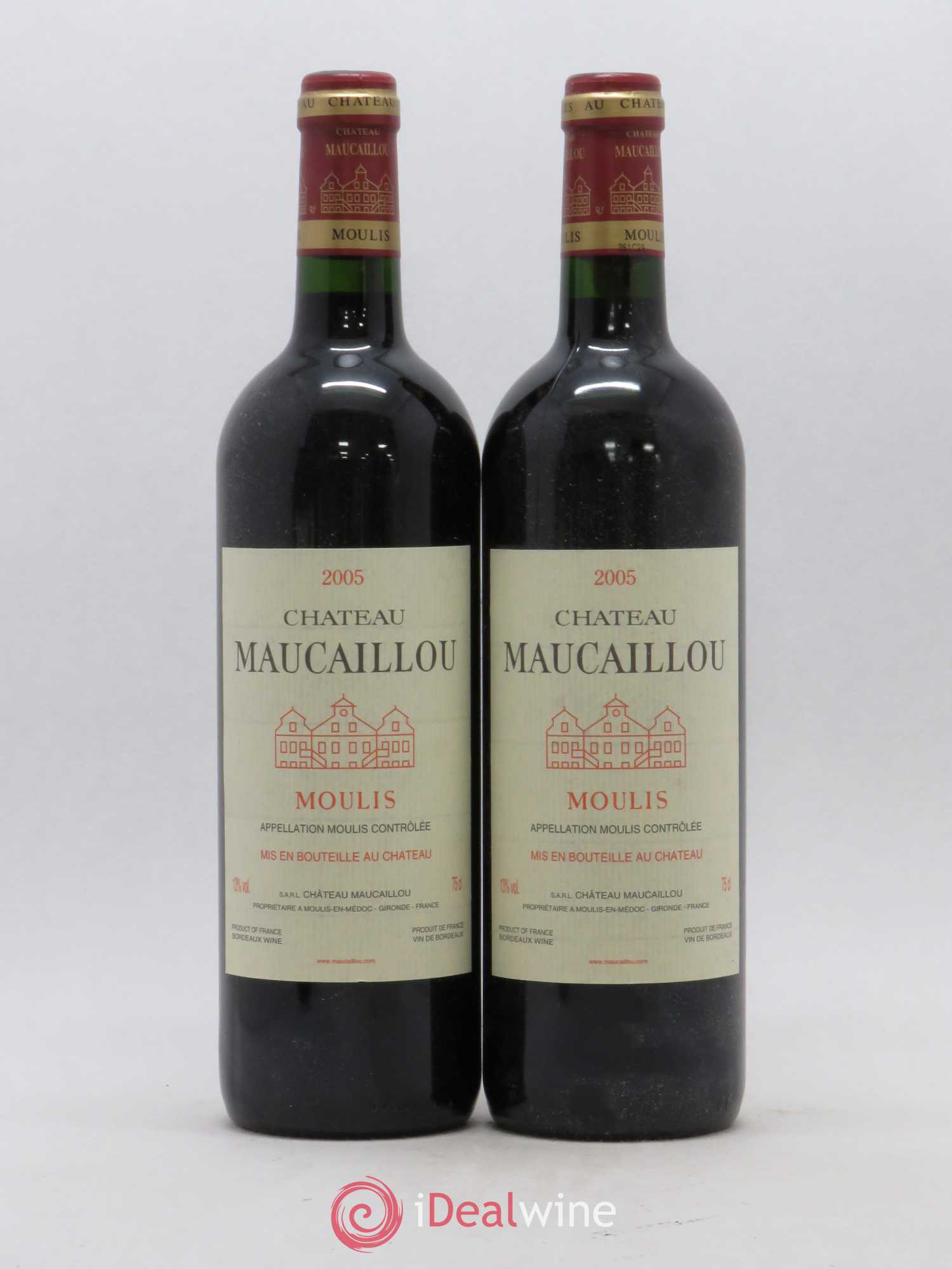 Château Maucaillou 2005 - Lot de 2 bouteilles - 0