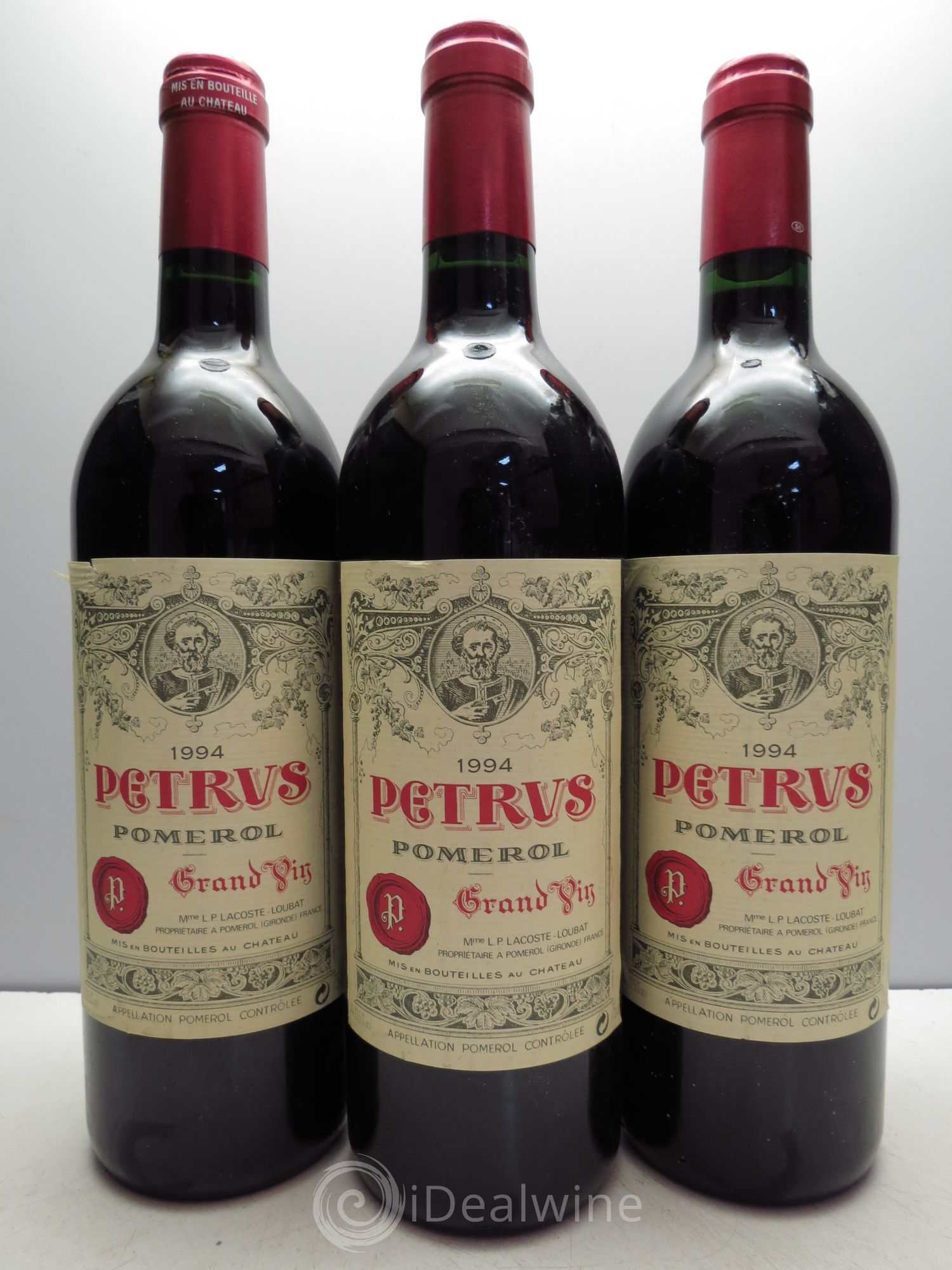 Petrus 1994 - Lot de 3 bouteilles - 0