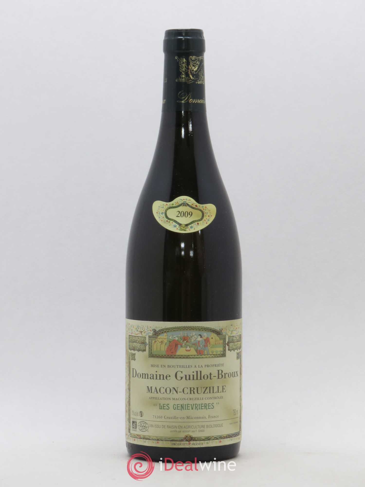 Mâcon-Cruzille Les Genievrières Guillot-Broux (Domaine) 2009 - Lot de 1 bouteille - 0