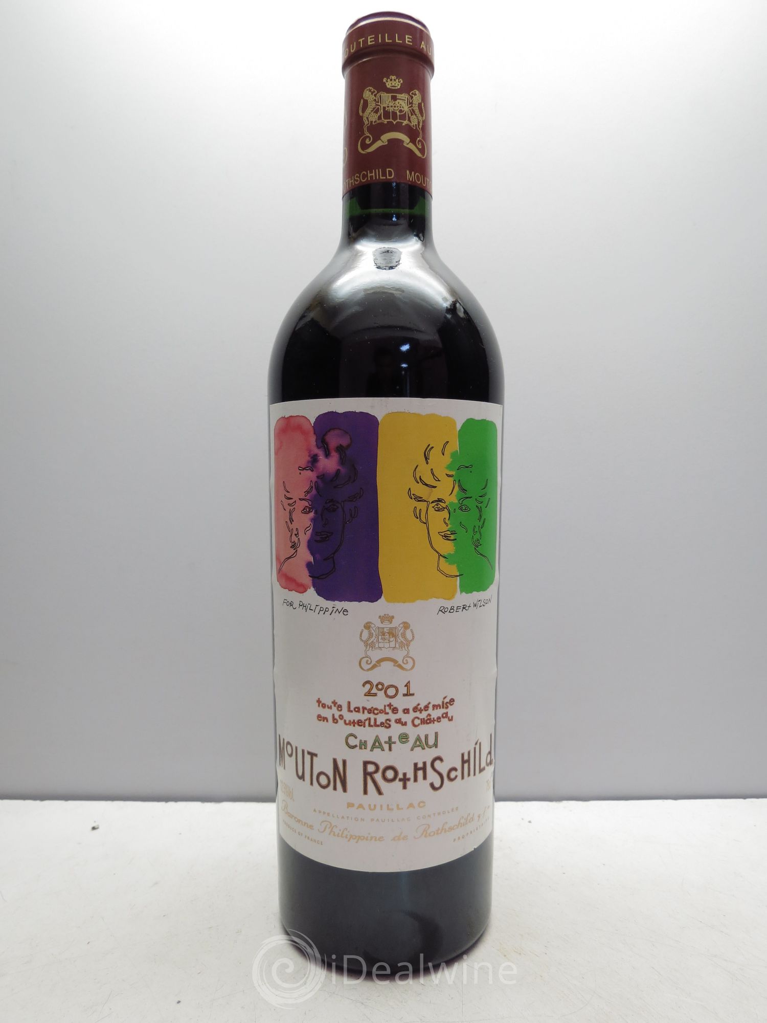 Château Mouton Rothschild 1er Grand Cru Classé 2001 - Lot de 1 bouteille - 0