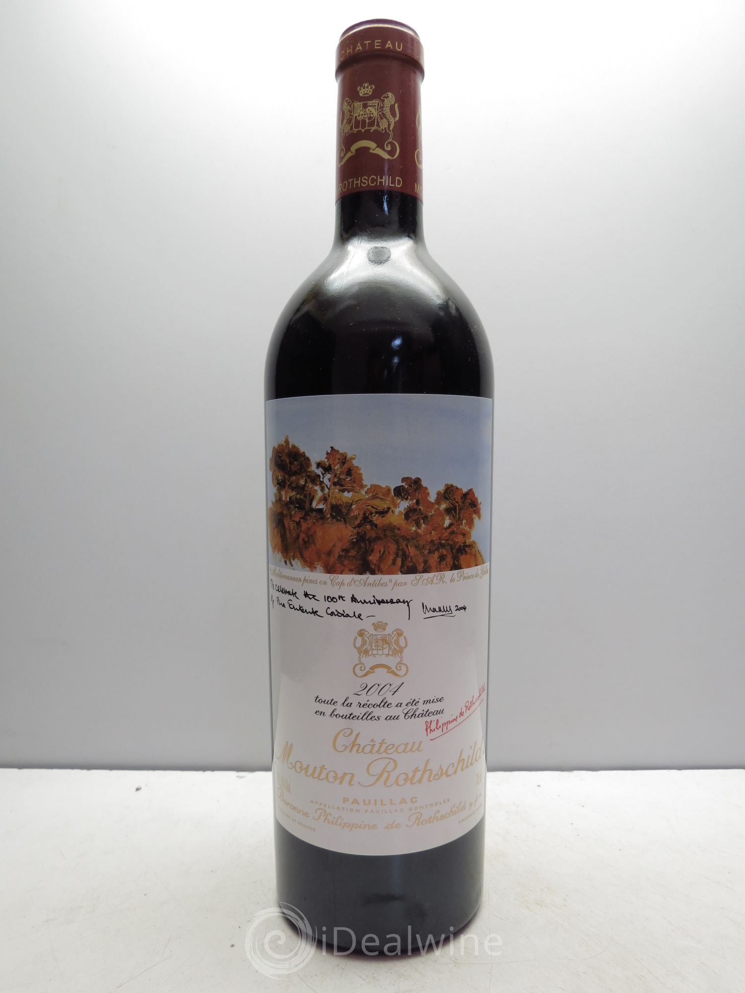 Château Mouton Rothschild 1er Grand Cru Classé 2004 - Lot de 1 bouteille - 0