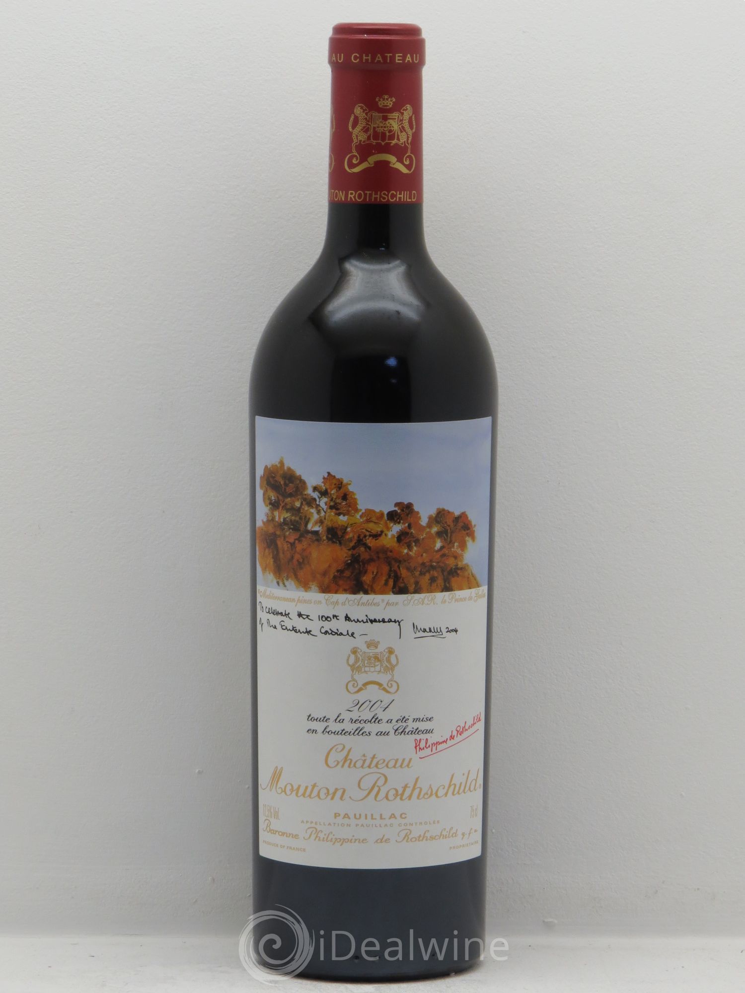 Château Mouton Rothschild 1er Grand Cru Classé 2004 - Lot de 1 bouteille - 0
