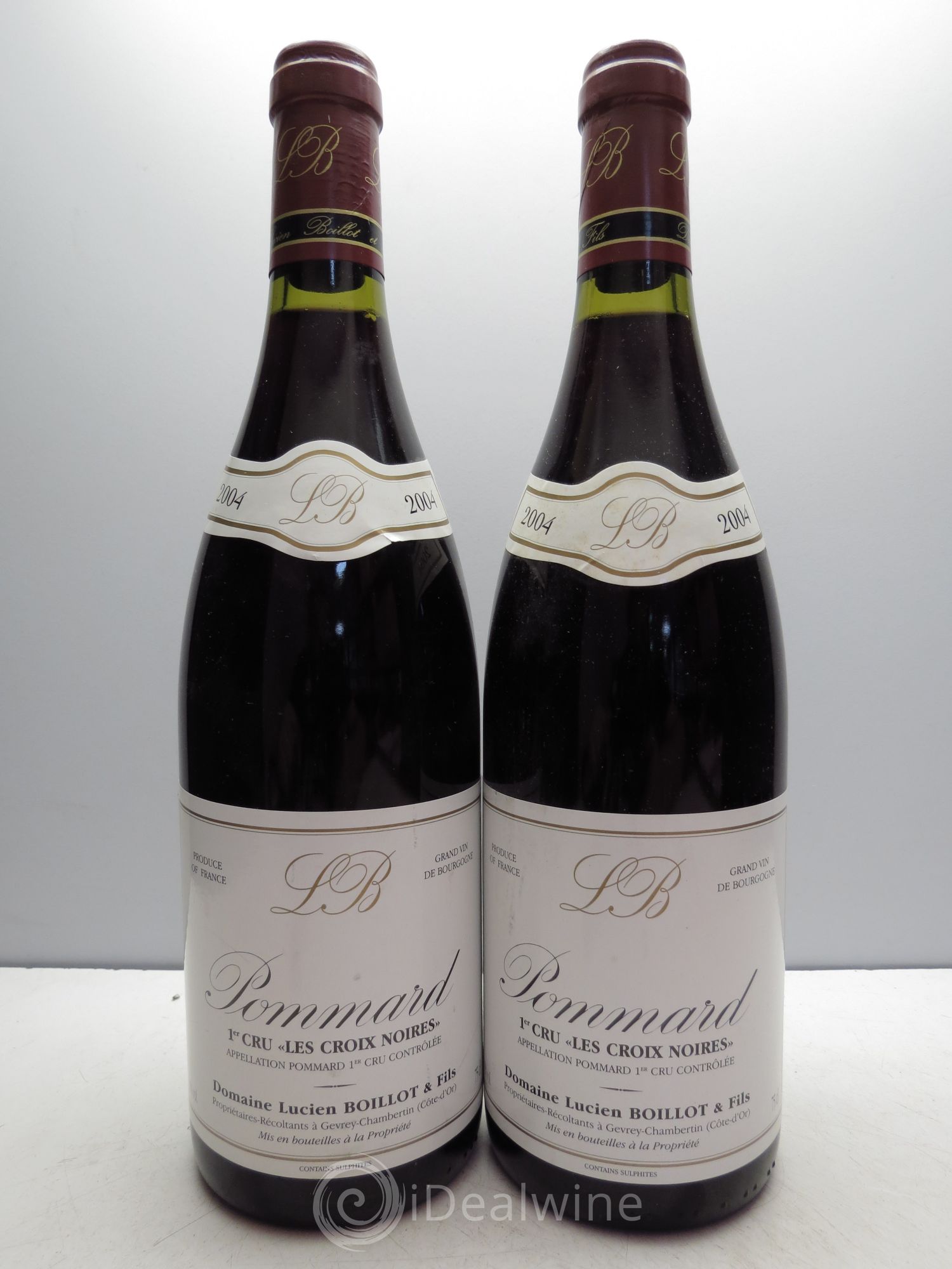Pommard 1er Cru Domaine Lucien Boillot 2004 - Posten von 2 Flaschen - 0