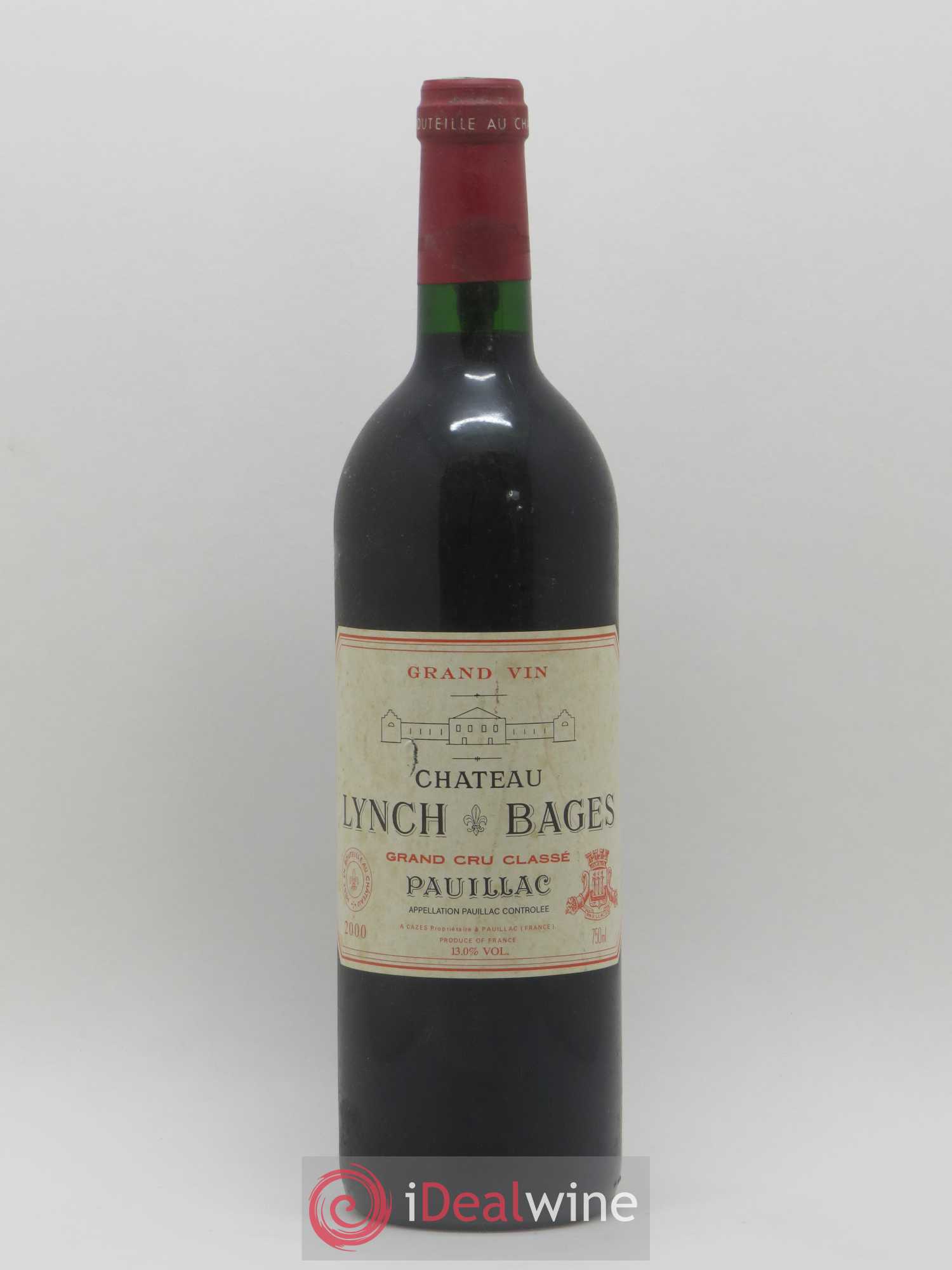Château Lynch Bages 5ème Grand Cru Classé 2000 - Lot de 1 bouteille - 0