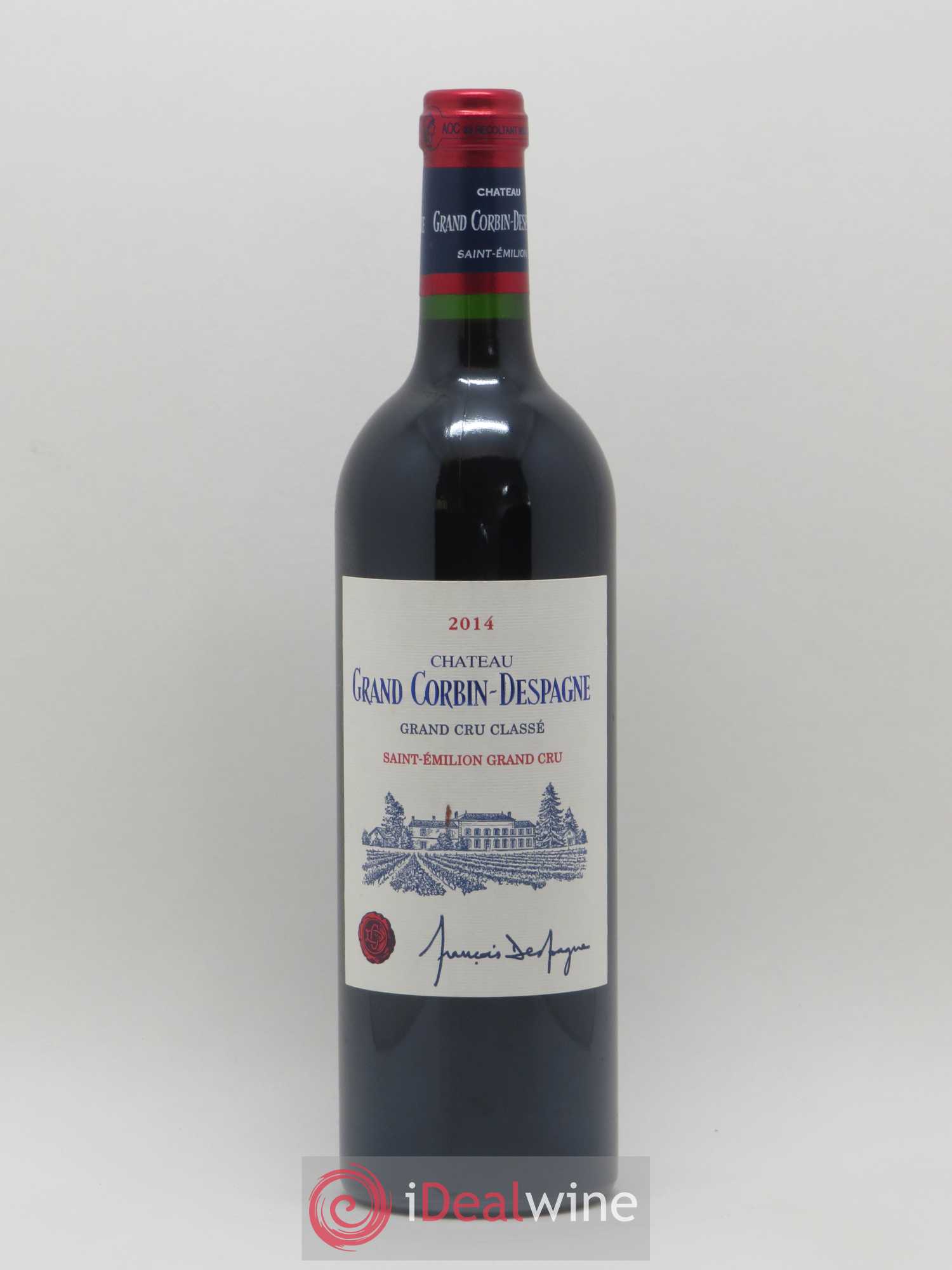 Château Grand Corbin Despagne Grand Cru Classé (senza prezzo di riserva) 2014 - Lotto di 1 bottiglia - 0
