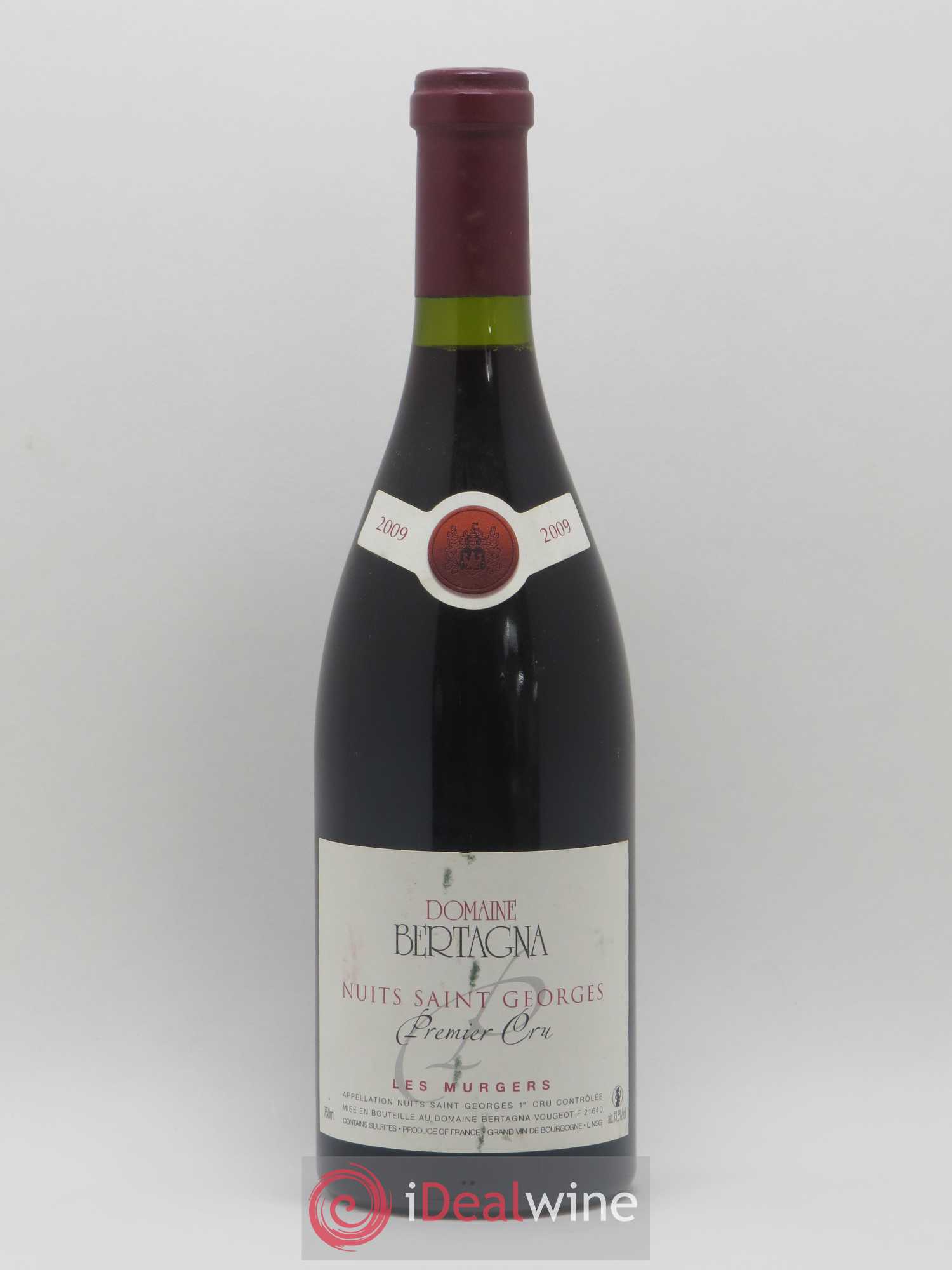 Nuits-Saint-Georges 1er Cru Les Murgers Bertagna 2009 - Lot de 1 bouteille - 0