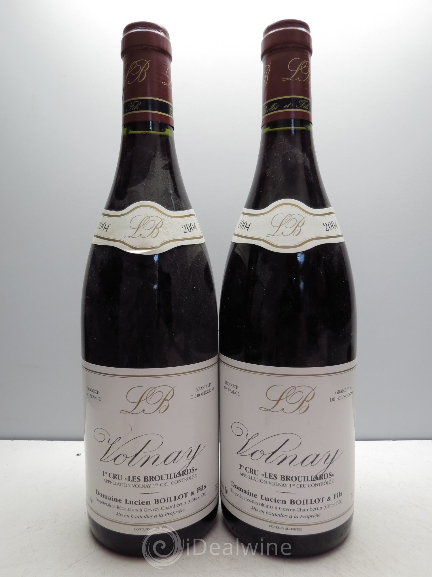 Volnay 1er Cru Domaine Lucien Boillot 2004 - Posten von 2 Flaschen - 0