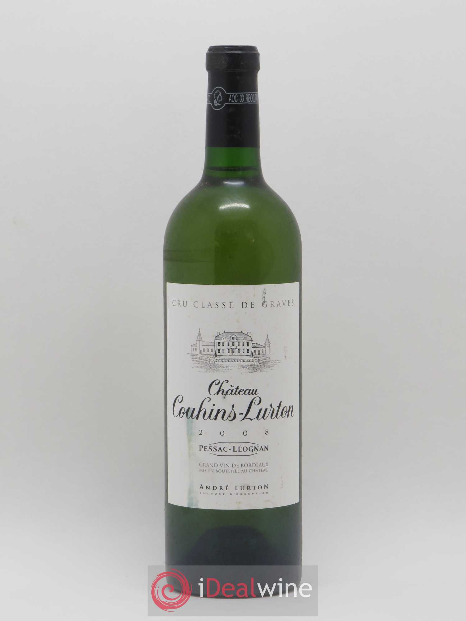 Château Couhins-Lurton Cru Classé de Graves 2008 - Lot de 1 bouteille - 0