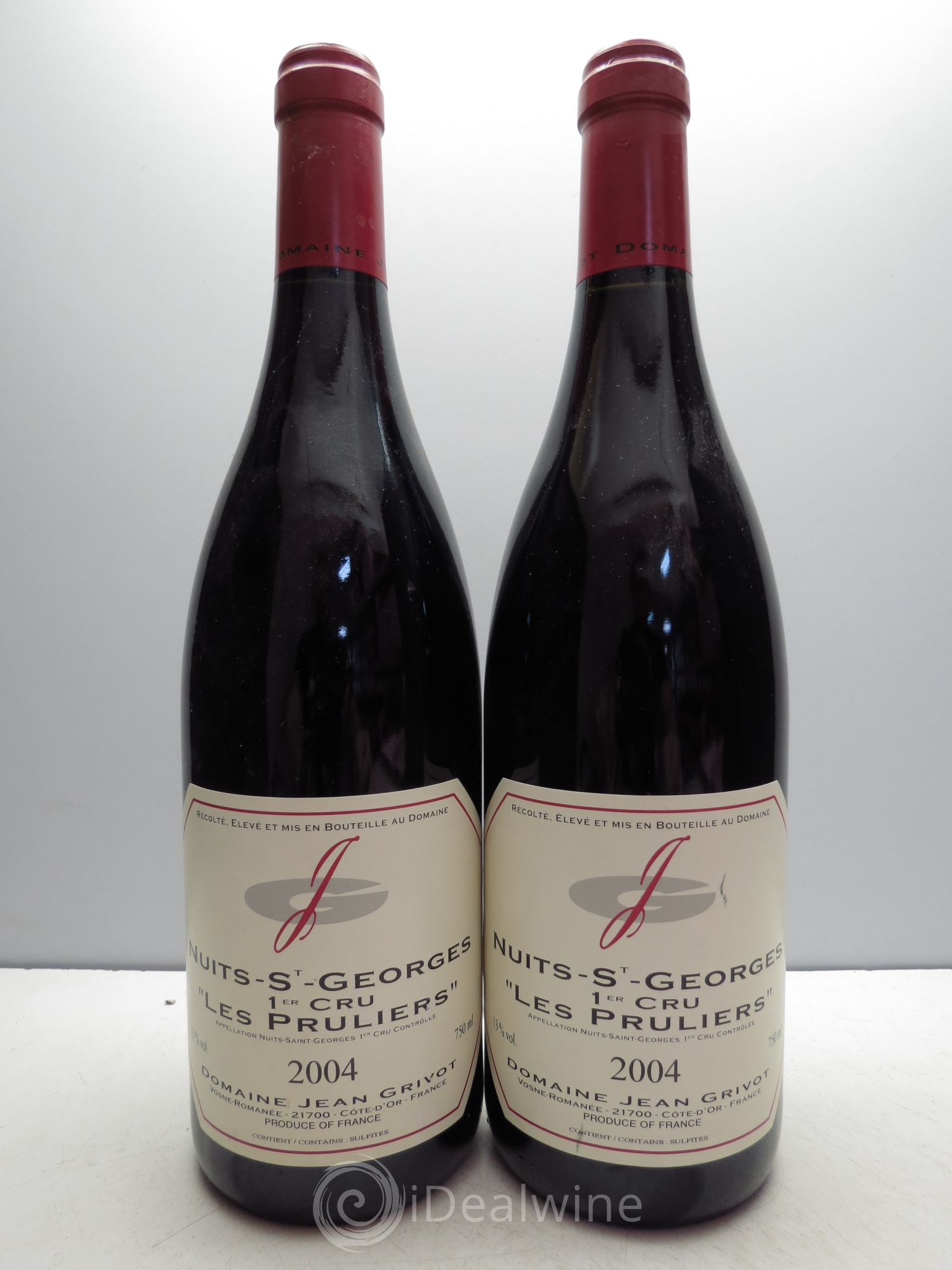 Nuits-Saint-Georges 1er Cru Les Pruliers Jean Grivot 2004 - Lot de 2 bouteilles - 0