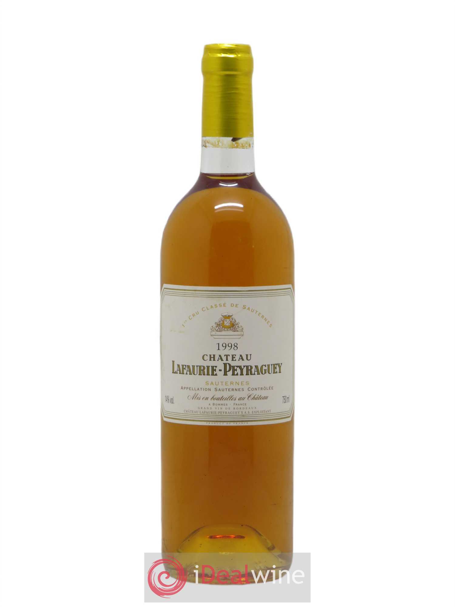 Château Lafaurie-Peyraguey 1er Grand Cru Classé 1998 - Lotto di 1 bottiglia - 0