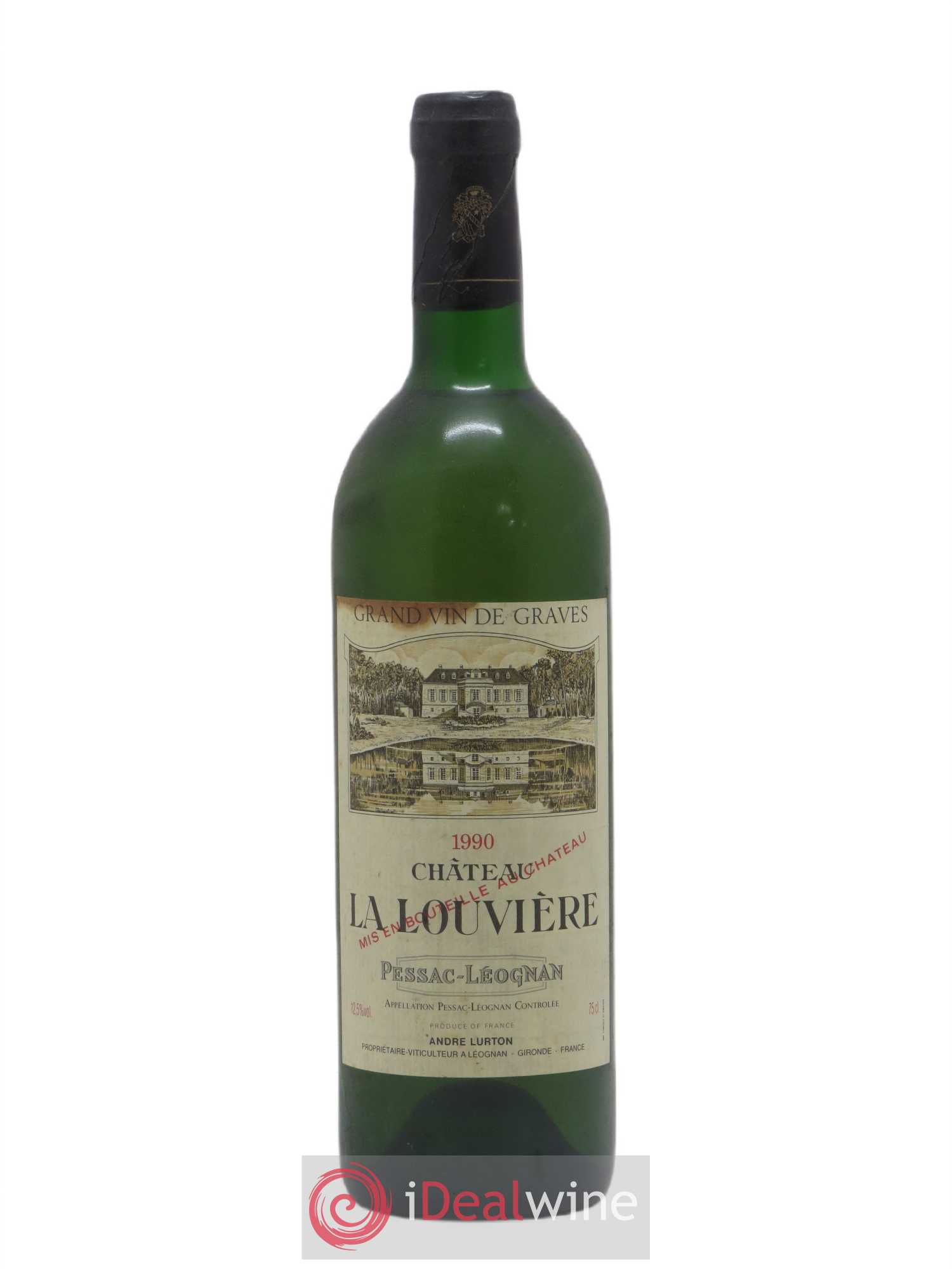 Château la Louvière 1990 - Lot de 1 bouteille - 0