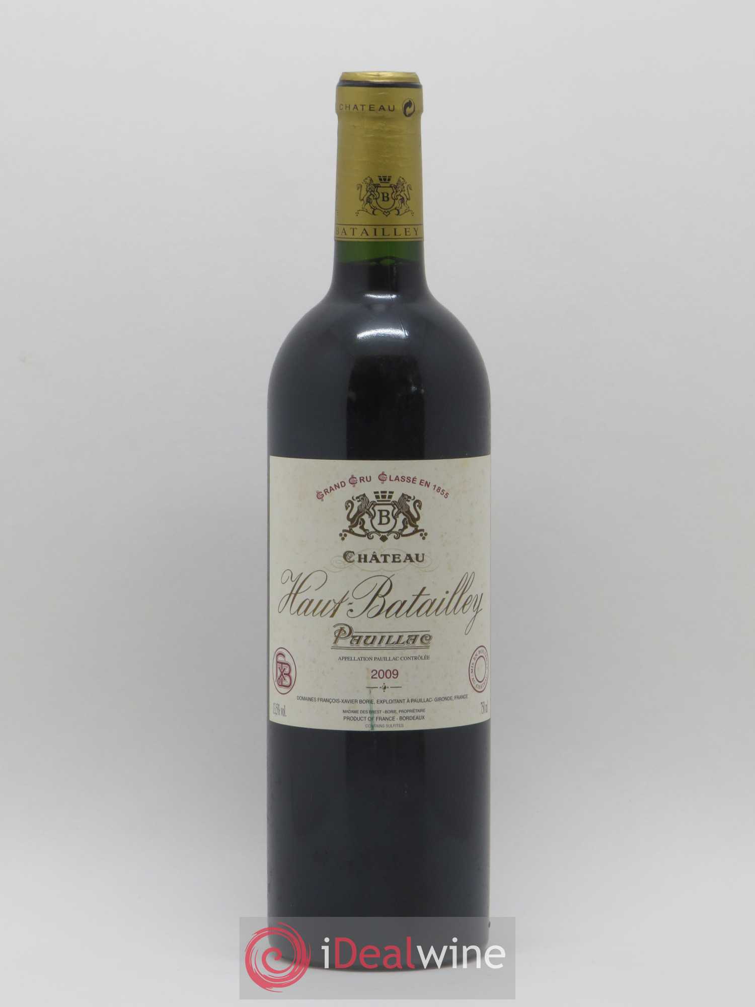 Château Haut Batailley 5ème Grand Cru Classé 2009 - Lot de 1 bouteille - 0