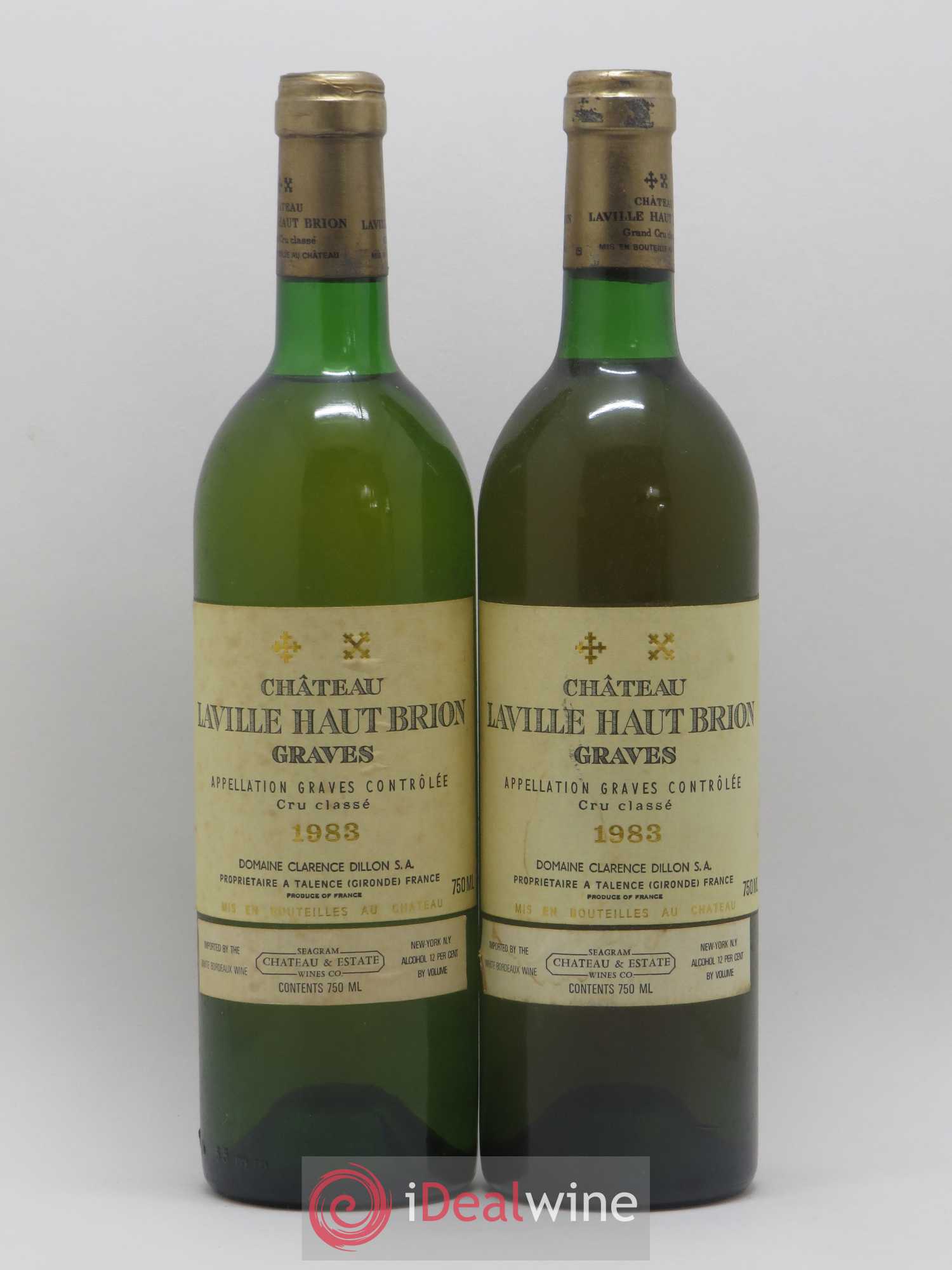 Château Laville Haut-Brion Cru Classé de Graves 1983 - Lot de 2 bouteilles - 0