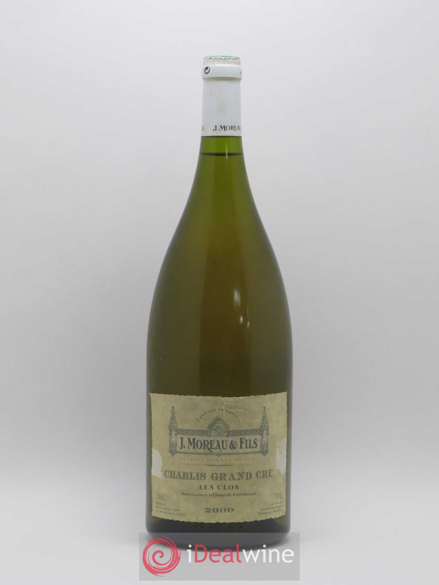 Chablis Grand Cru Les Clos J Moreau 2000 - Posten von 1 Magnum - 0